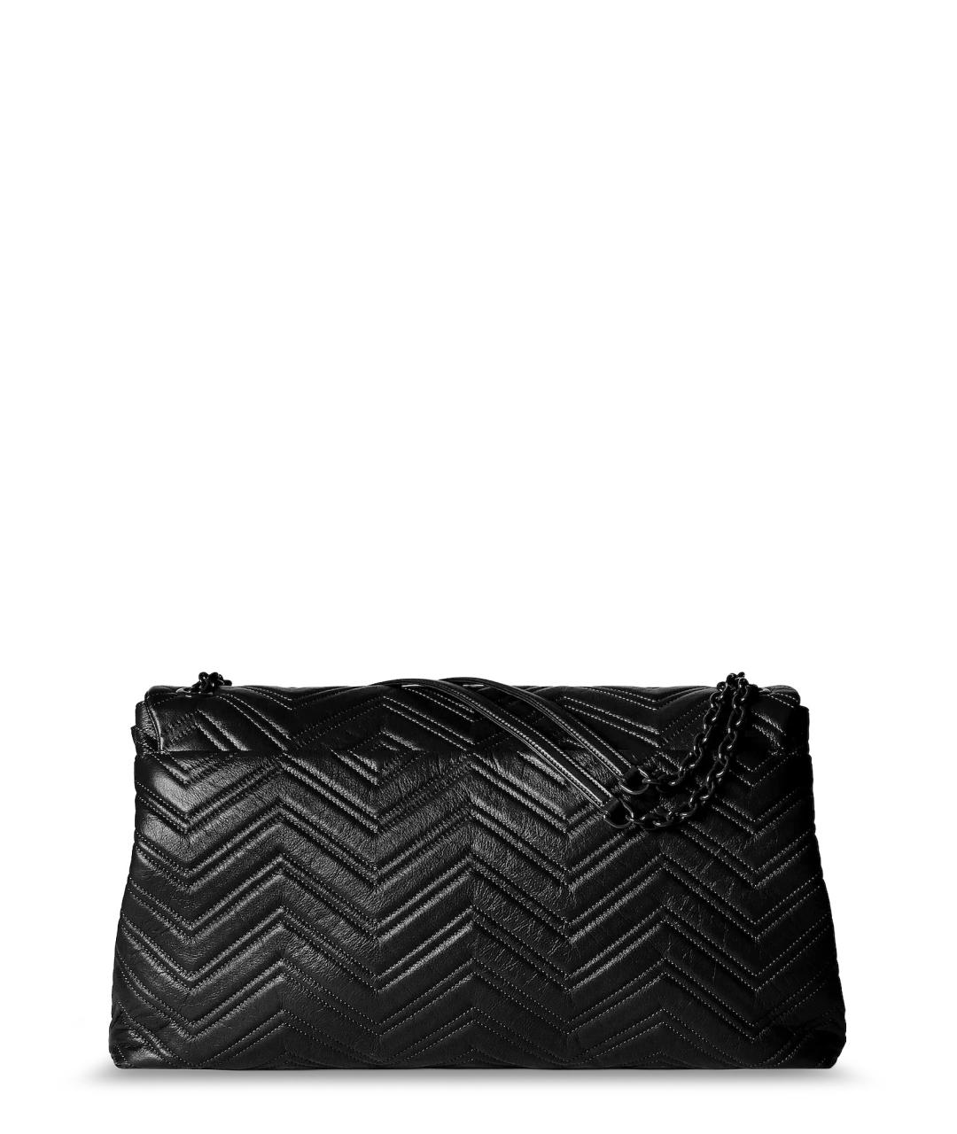 GUCCI Черная кожаная сумка через плечо, фото 2