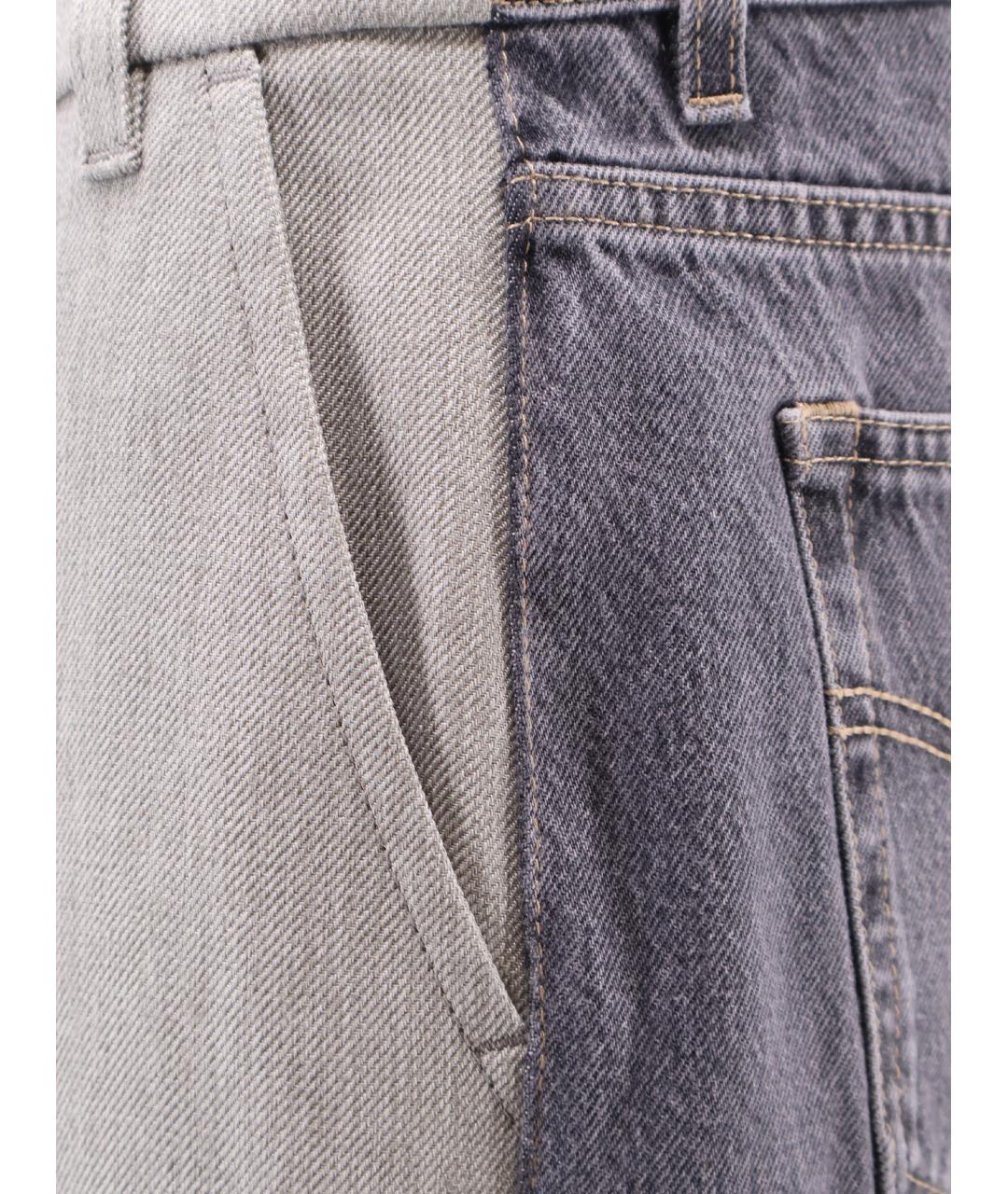 STELLA MCCARTNEY Мульти хлопковые прямые брюки, фото 3