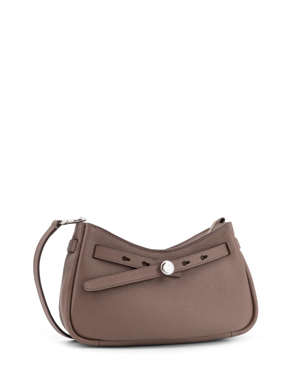 TORY BURCH Коричневая кожаная сумка через плечо, фото 3