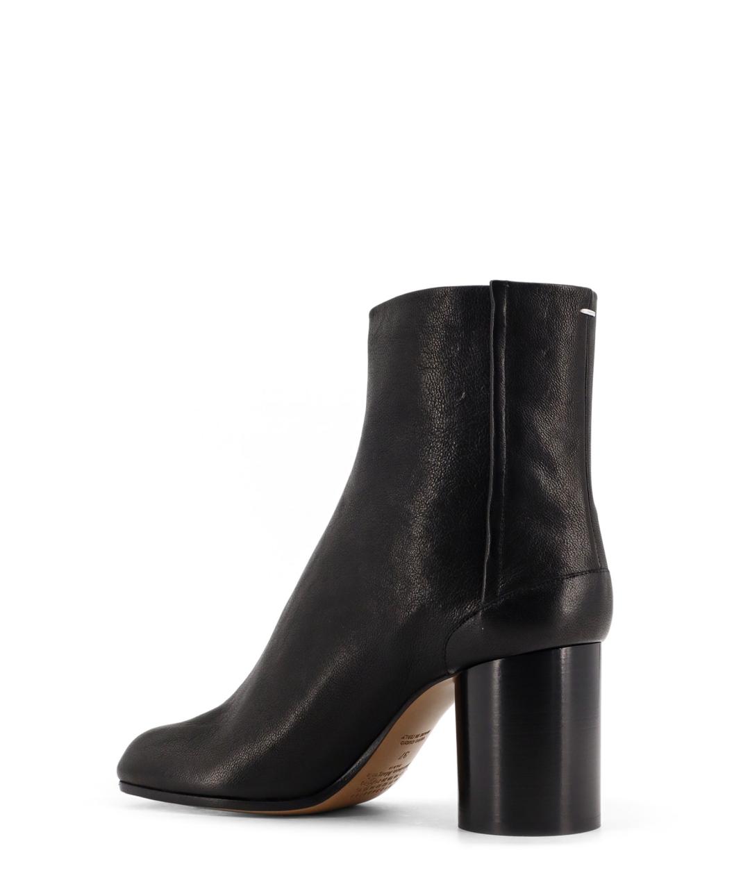 MAISON MARGIELA Черные кожаные ботильоны, фото 3