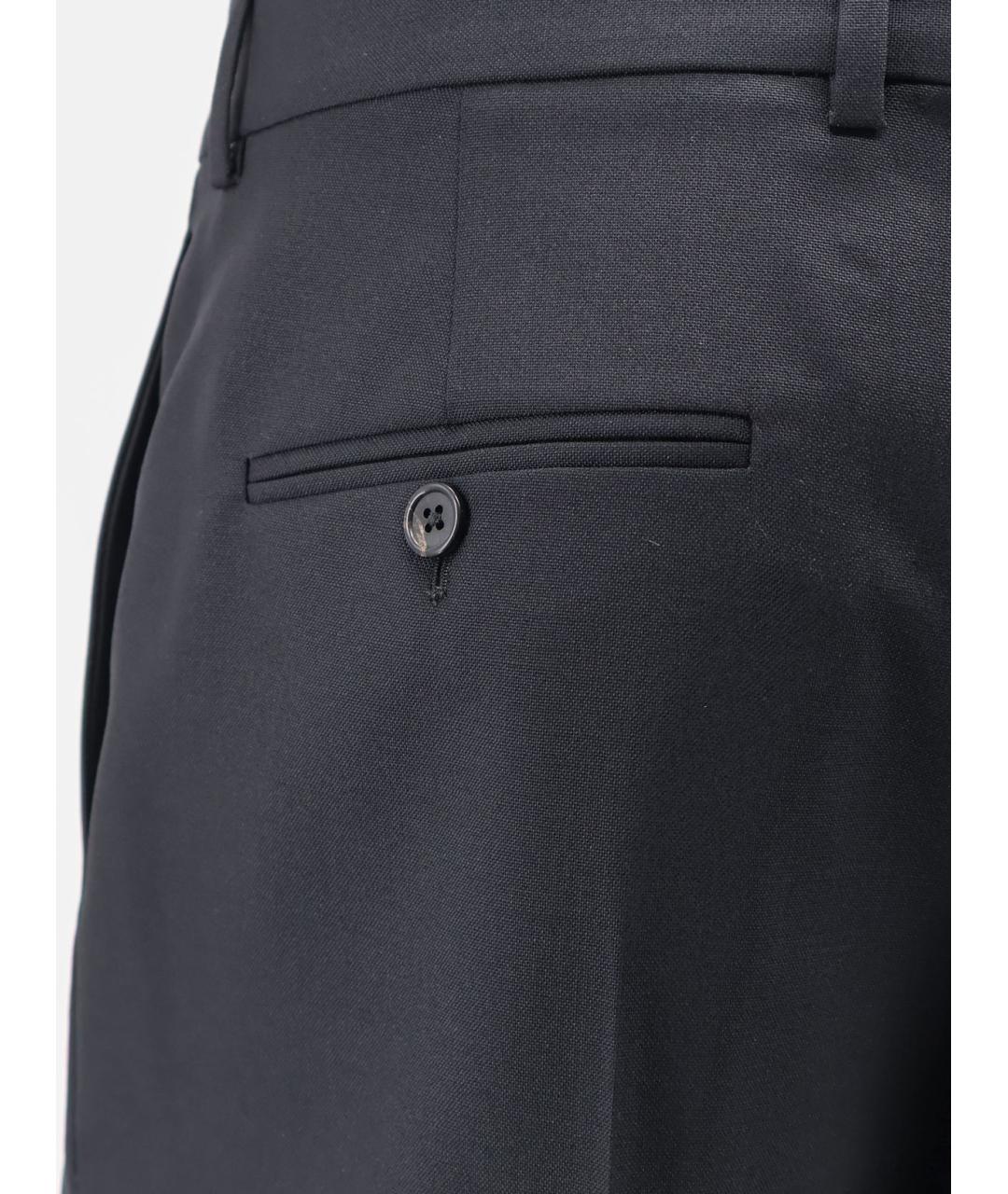 CELINE Черные шерстяные классические брюки, фото 3