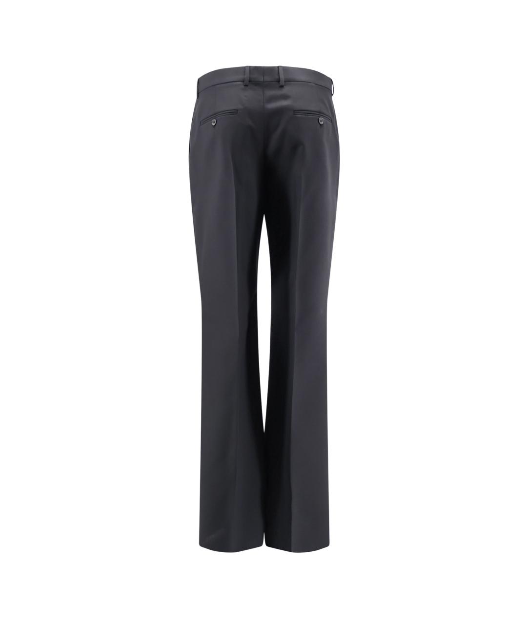 CELINE Черные шерстяные классические брюки, фото 2