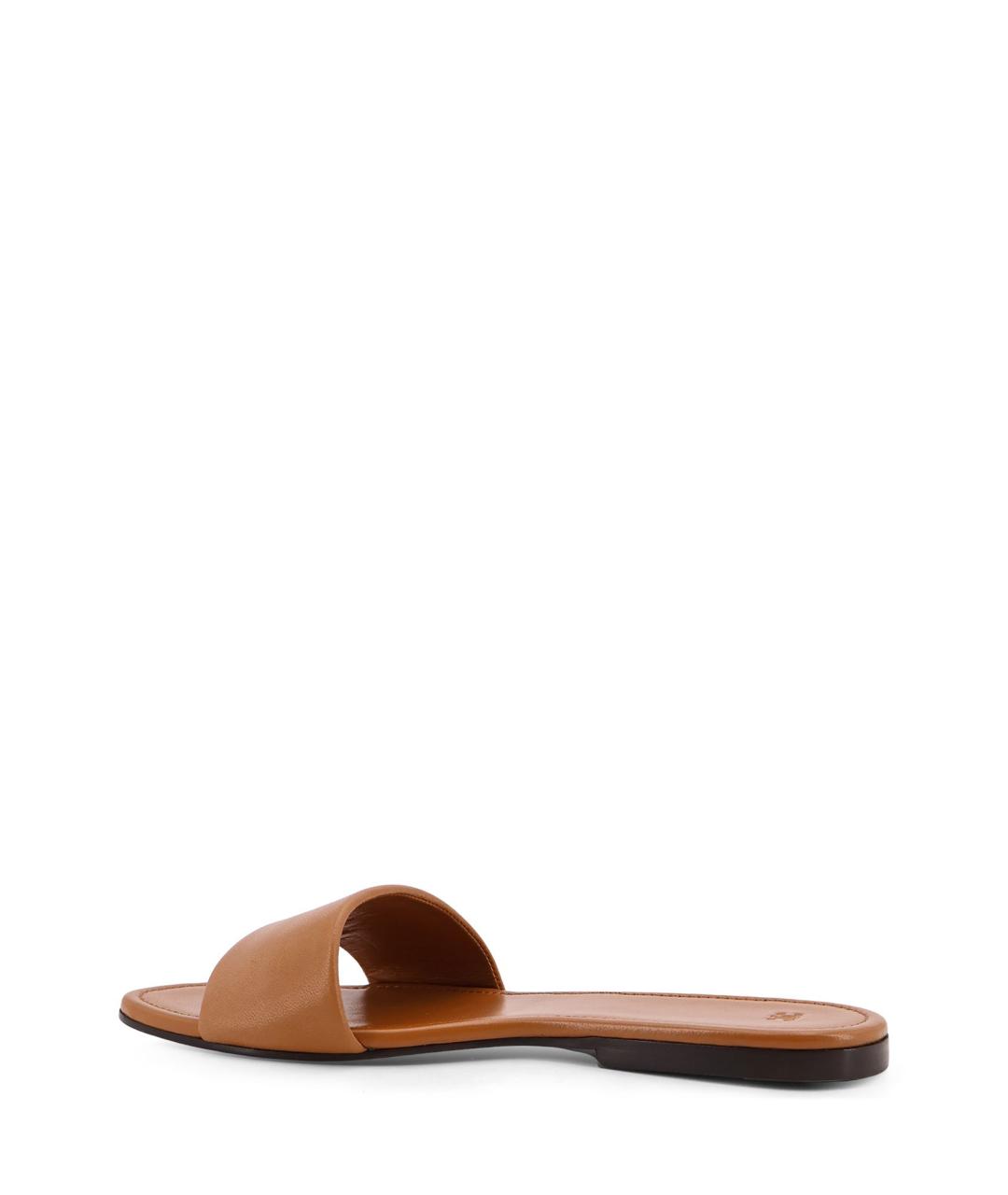CELINE Коричневые кожаные шлепанцы, фото 3