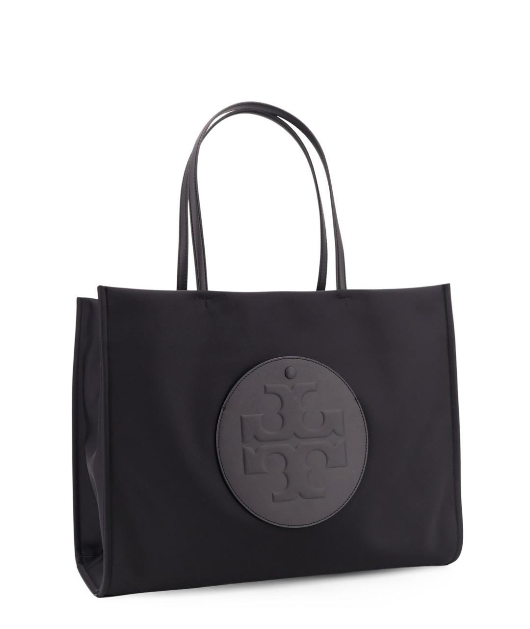 TORY BURCH Черная тканевая сумка тоут, фото 3