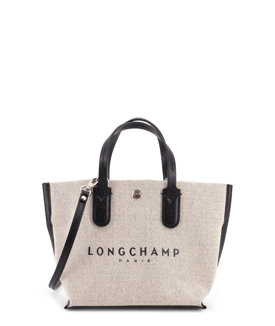 LONGCHAMP Бежевая тканевая сумка тоут, фото 1