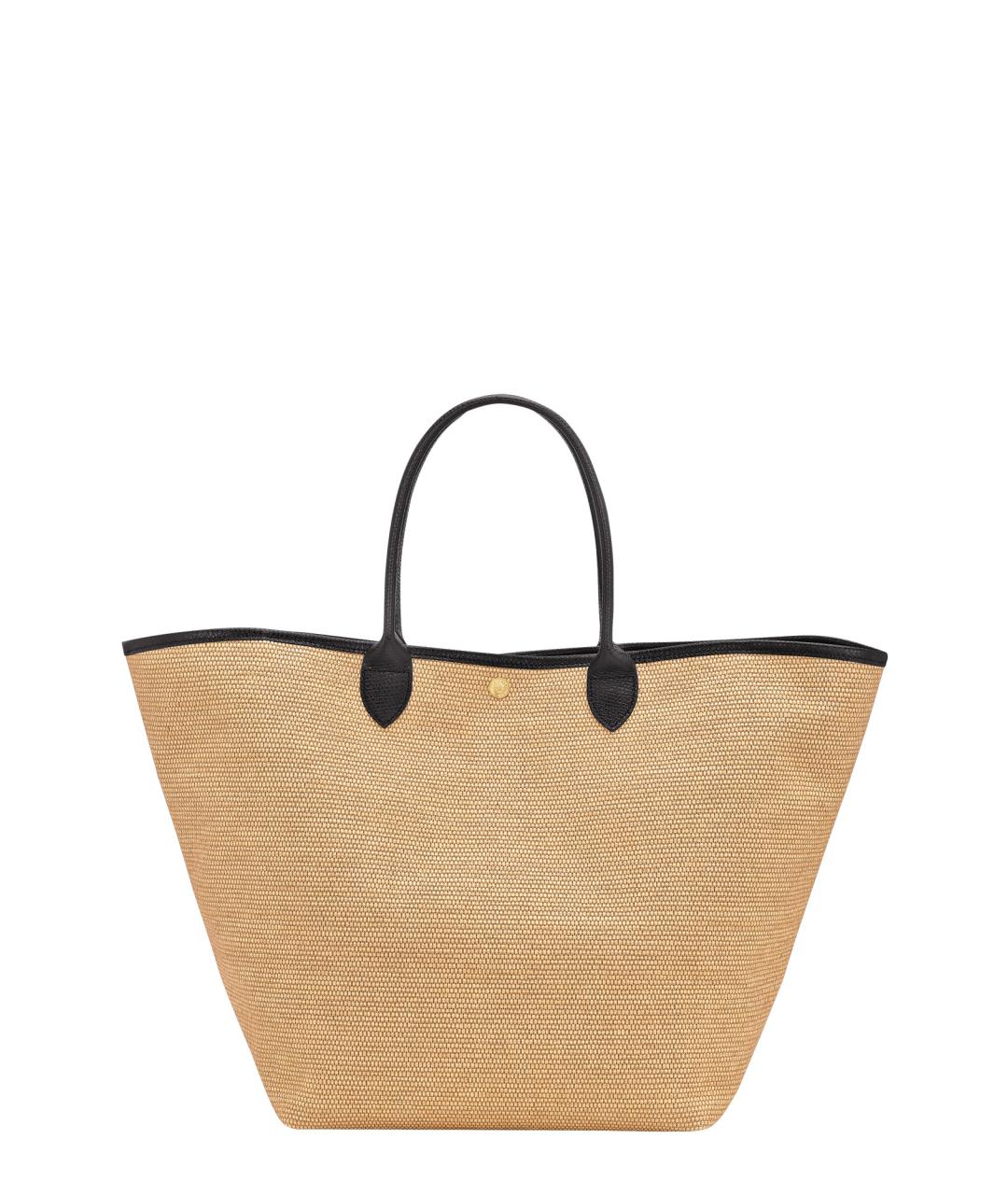 LONGCHAMP Бежевая пелетеная сумка тоут, фото 2