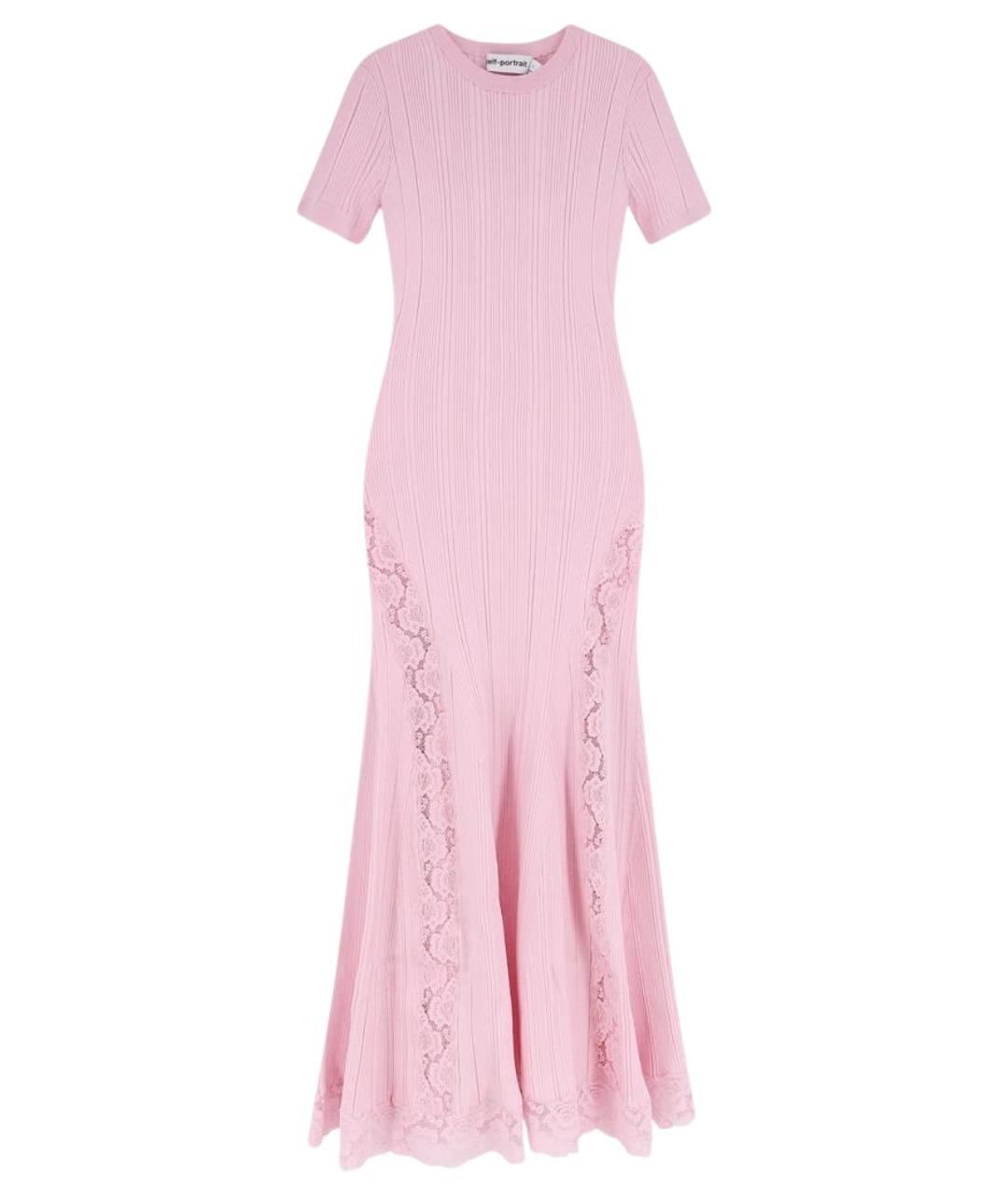 SELF-PORTRAIT Розовое полиэстеровое коктейльное платье, фото 1