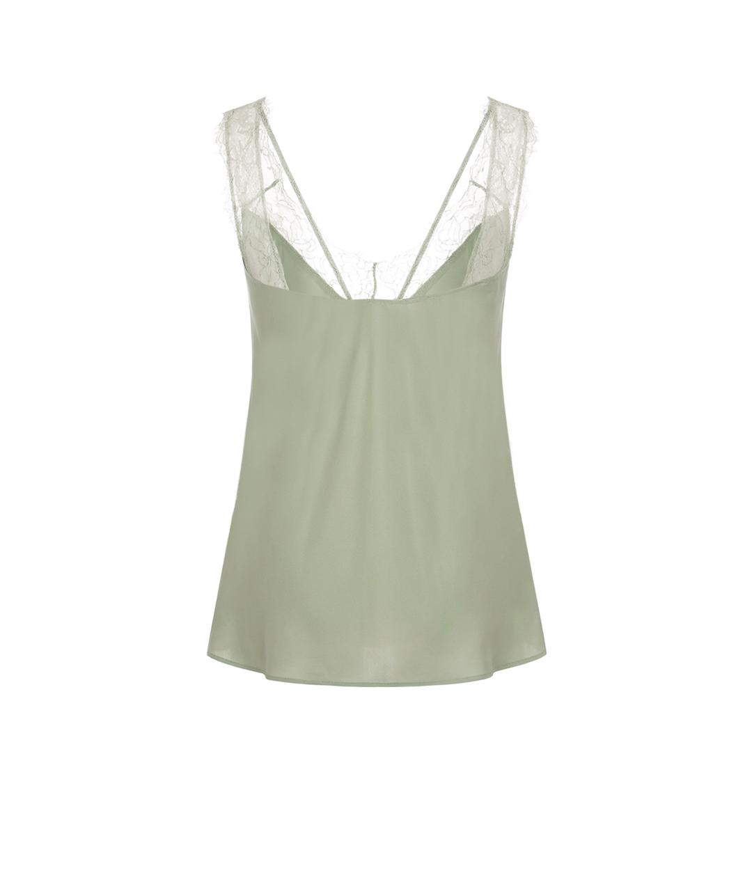 PINKO Зеленая майка, фото 2