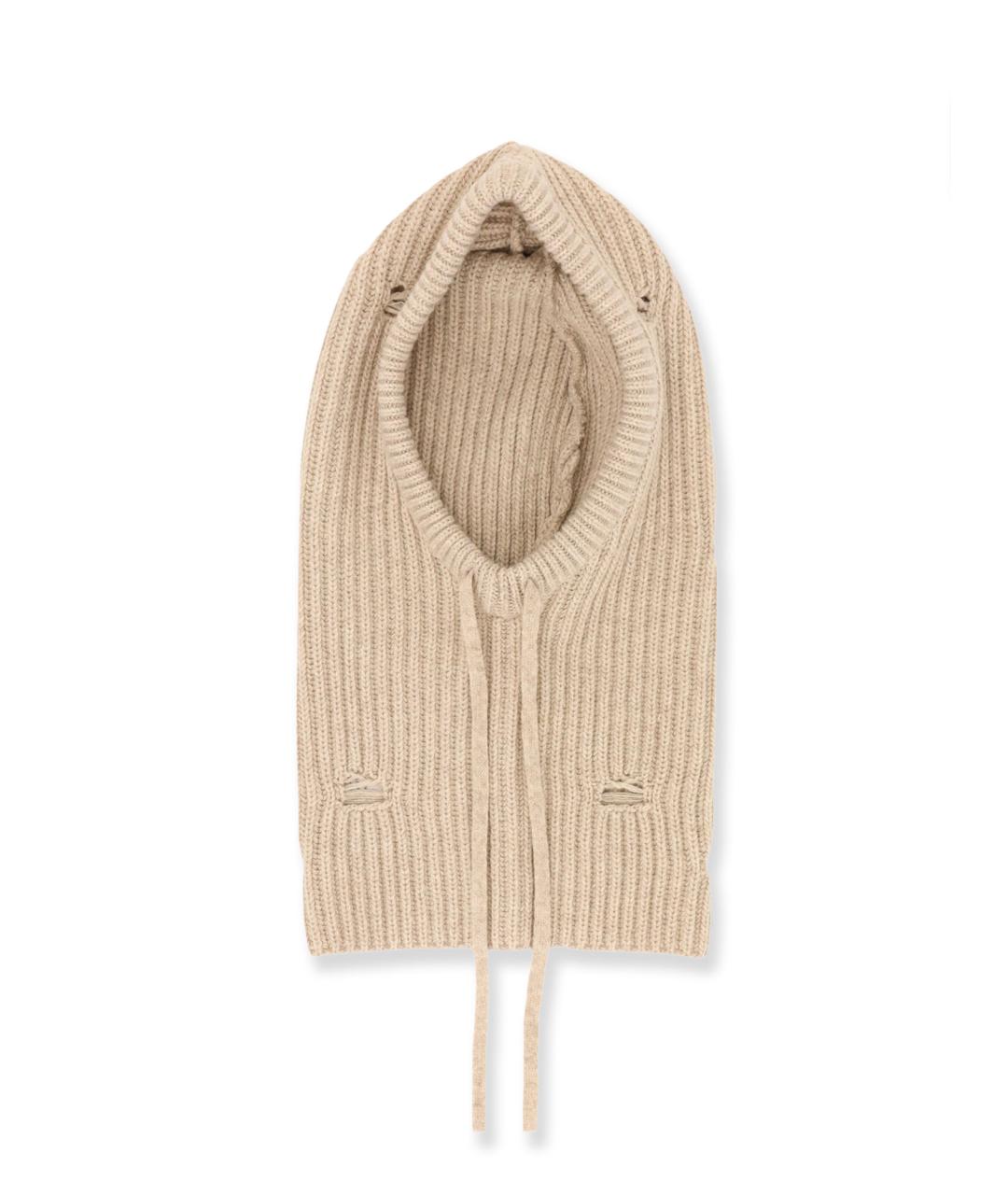 MM6 MAISON MARGIELA Бежевая шерстяная шапка, фото 4