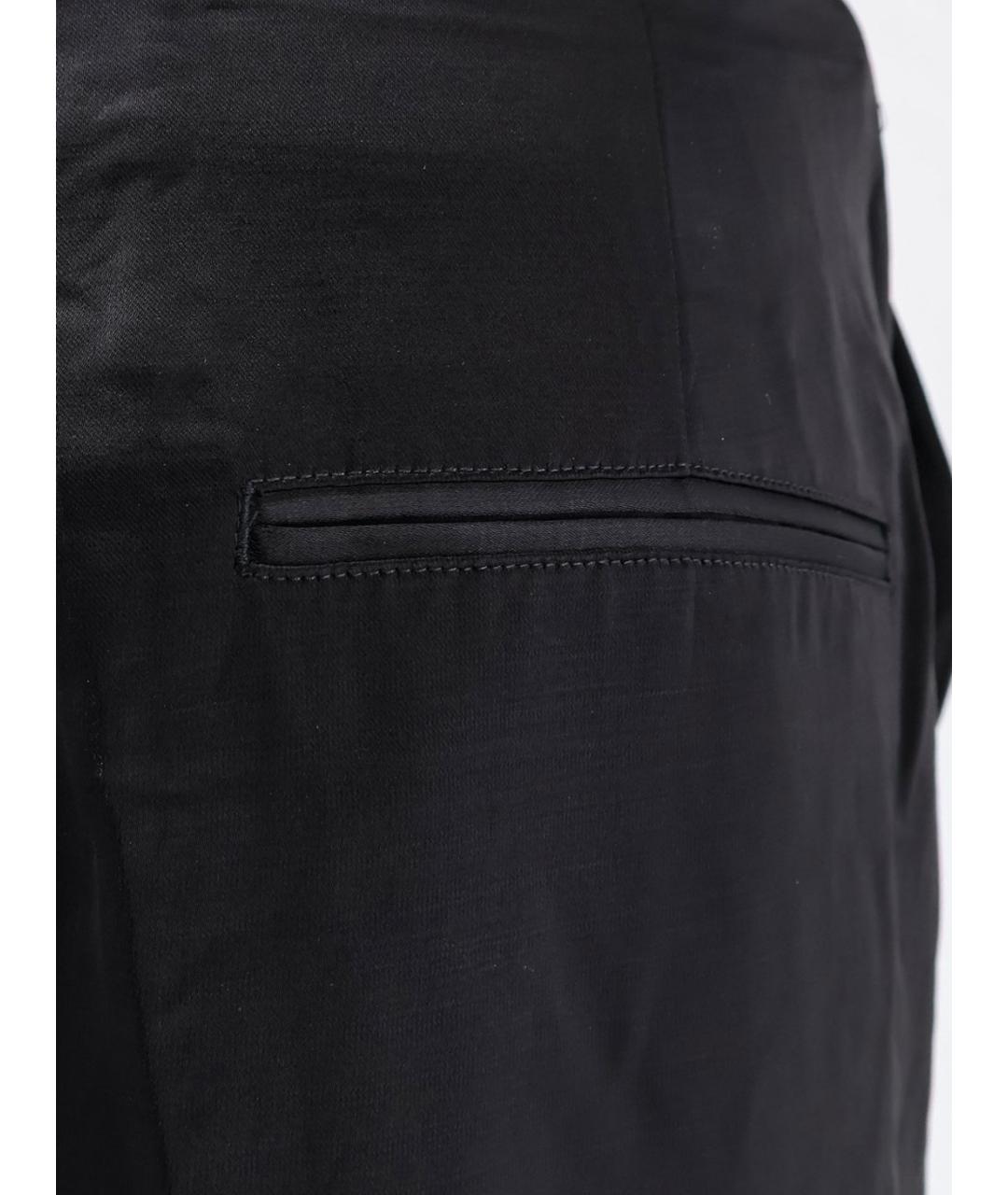 TOTEME Черные вискозные прямые брюки, фото 3