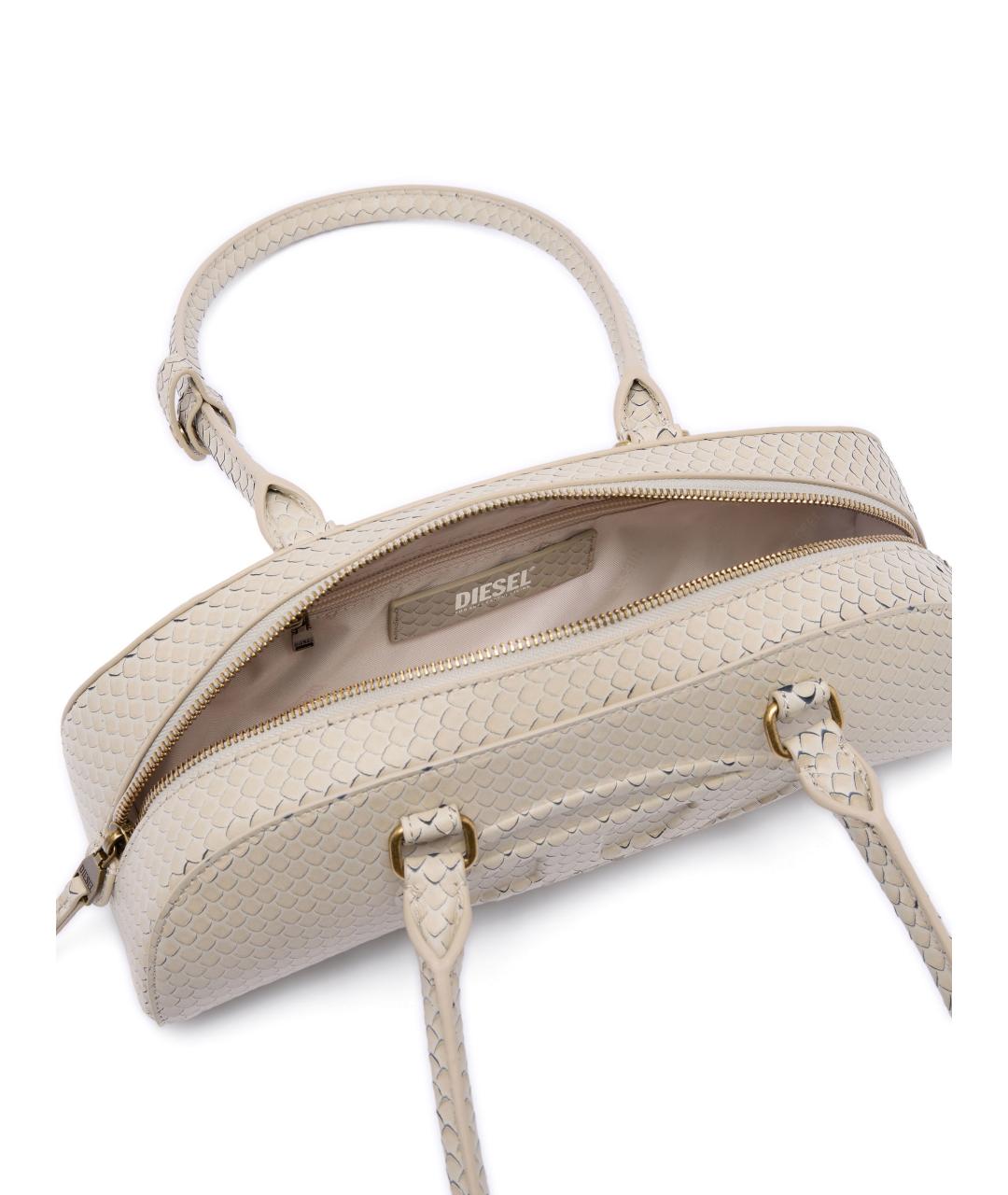DIESEL Бежевая кожаная сумка тоут, фото 4