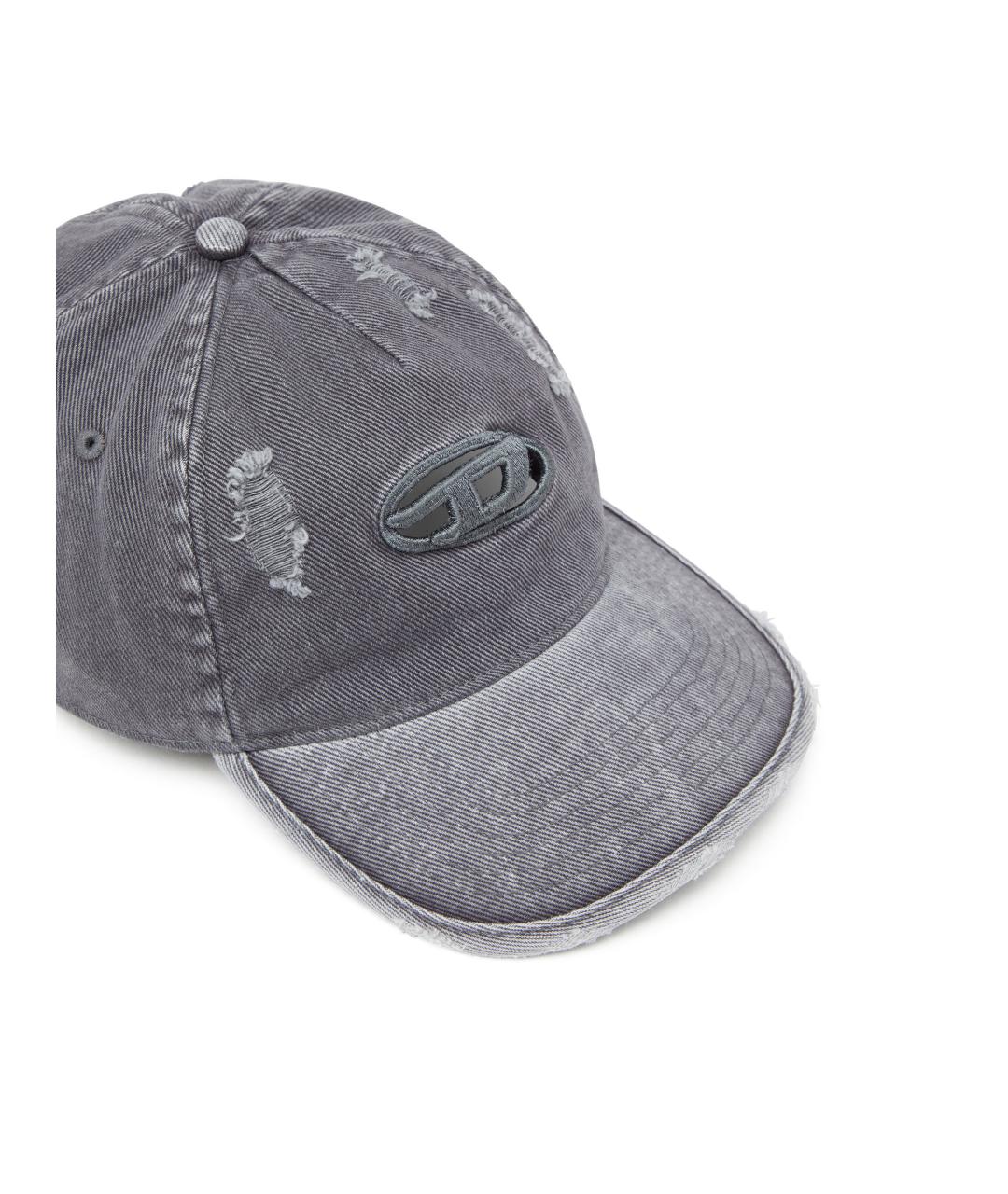 DIESEL Серая хлопковая кепка/бейсболка, фото 3