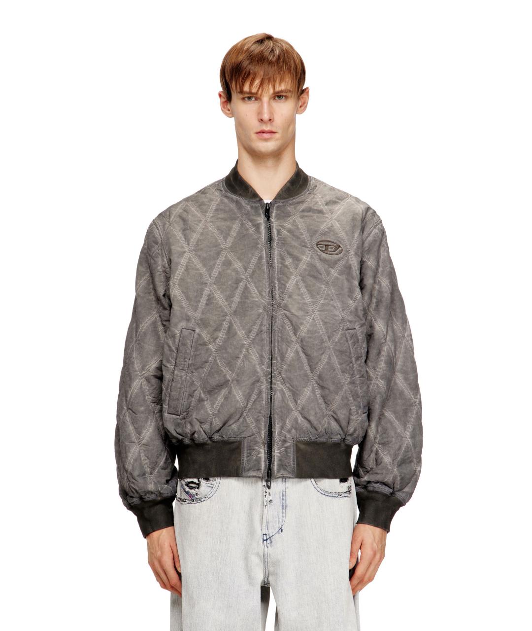 DIESEL Серая полиамидовая куртка, фото 2