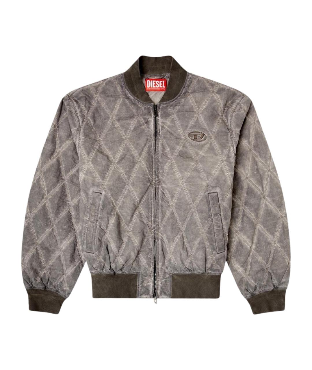 DIESEL Серая полиамидовая куртка, фото 1