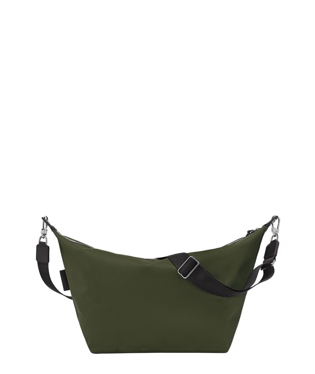 LONGCHAMP Зеленая тканевая сумка через плечо, фото 2