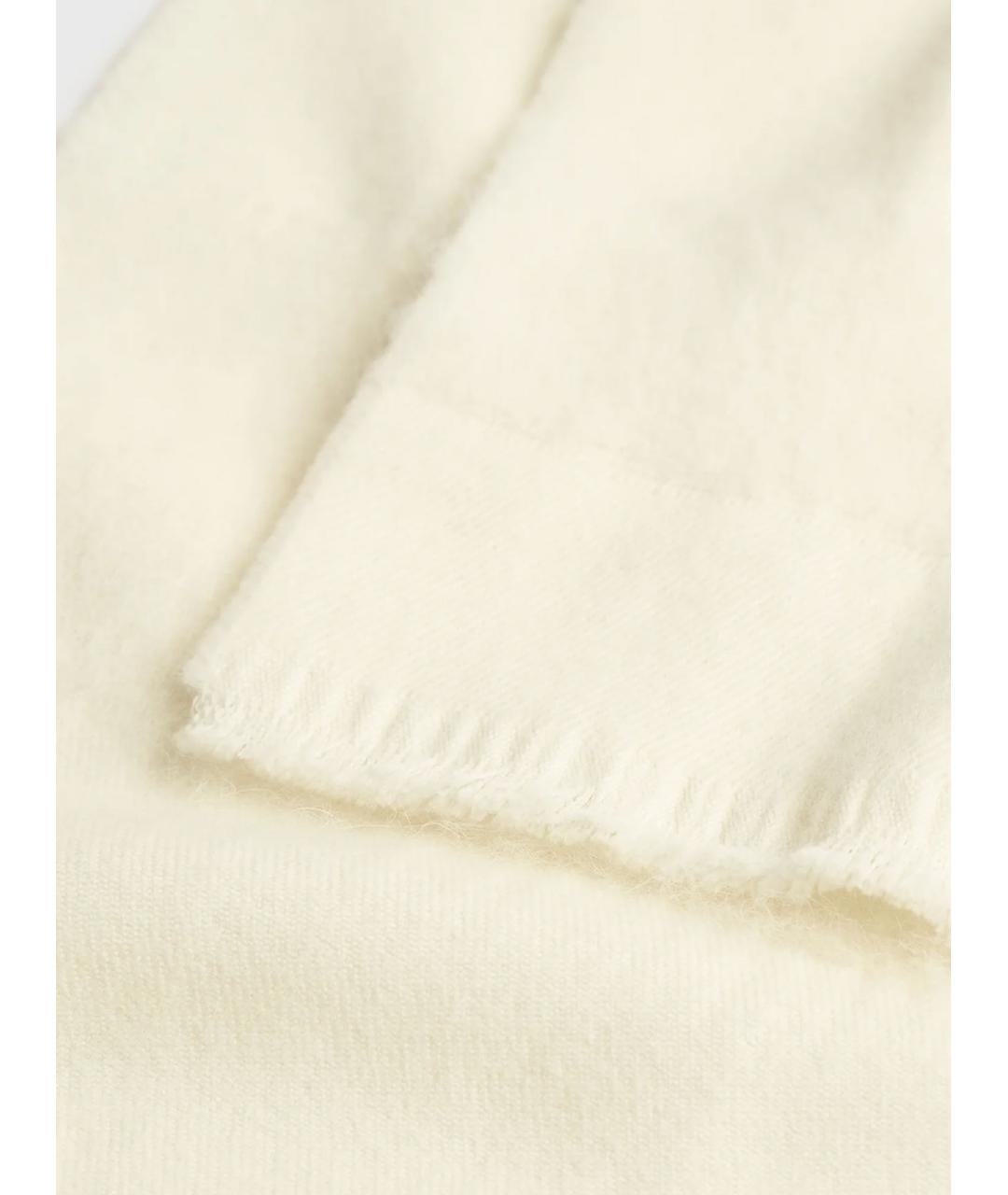 TOTEME Белый шерстяной шарф, фото 2