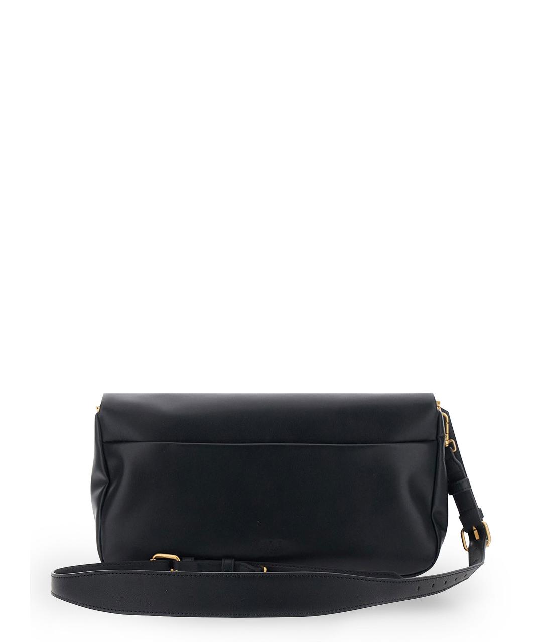 PINKO Черная кожаная сумка через плечо, фото 2