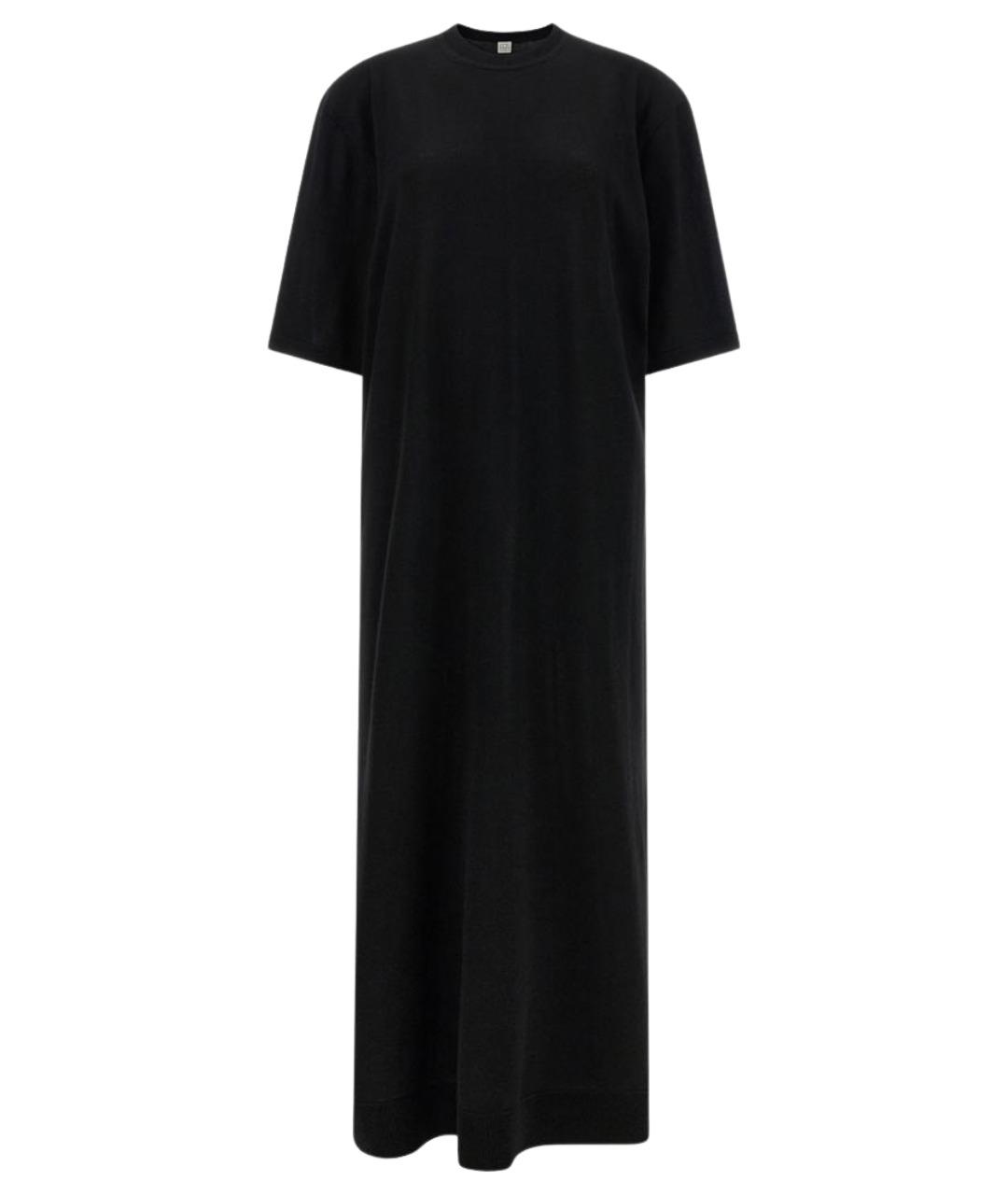 TOTEME Черное шерстяное повседневное платье, фото 1