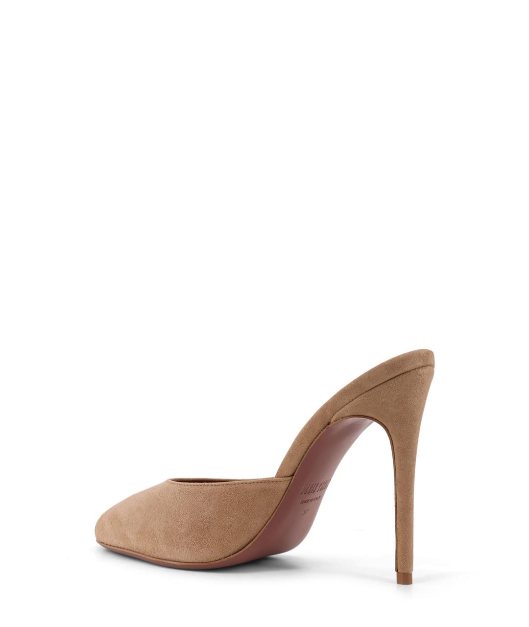 PARIS TEXAS Коричневые замшевые мюли, фото 3