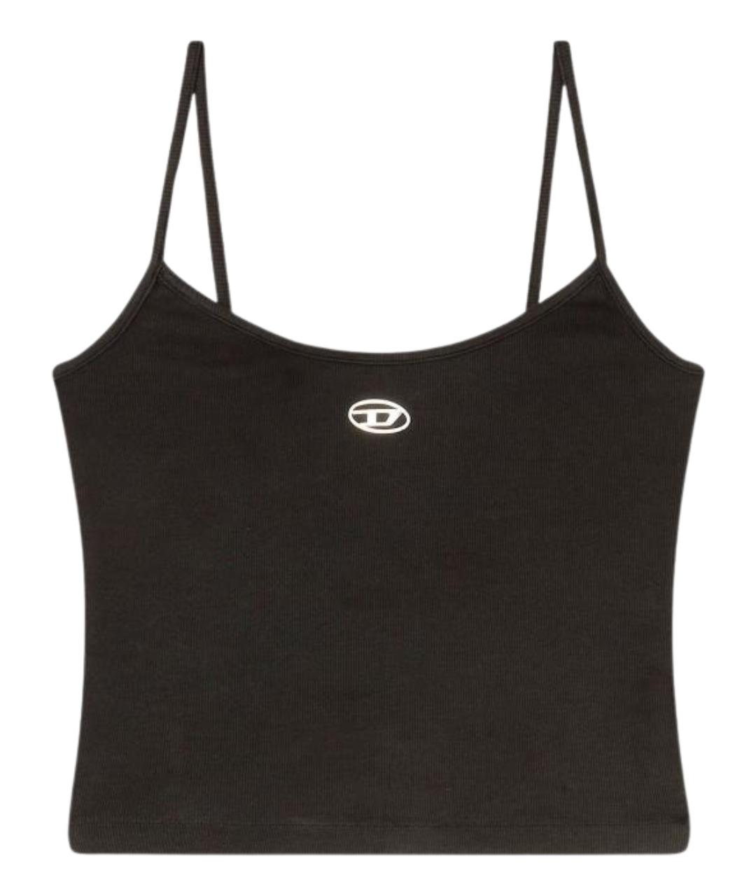 DIESEL Черная хлопковая майка, фото 1