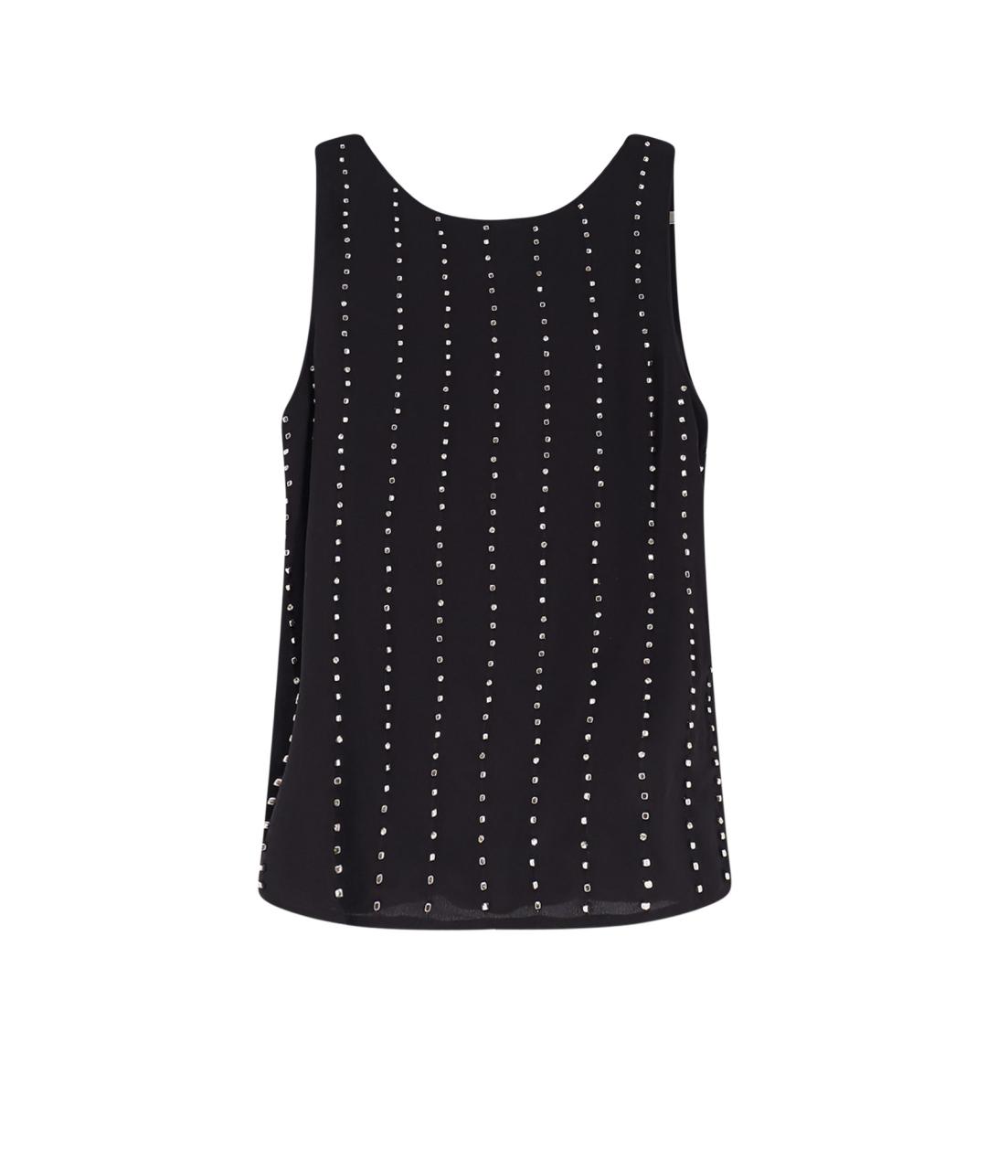 PINKO Черная вискозная майка, фото 2