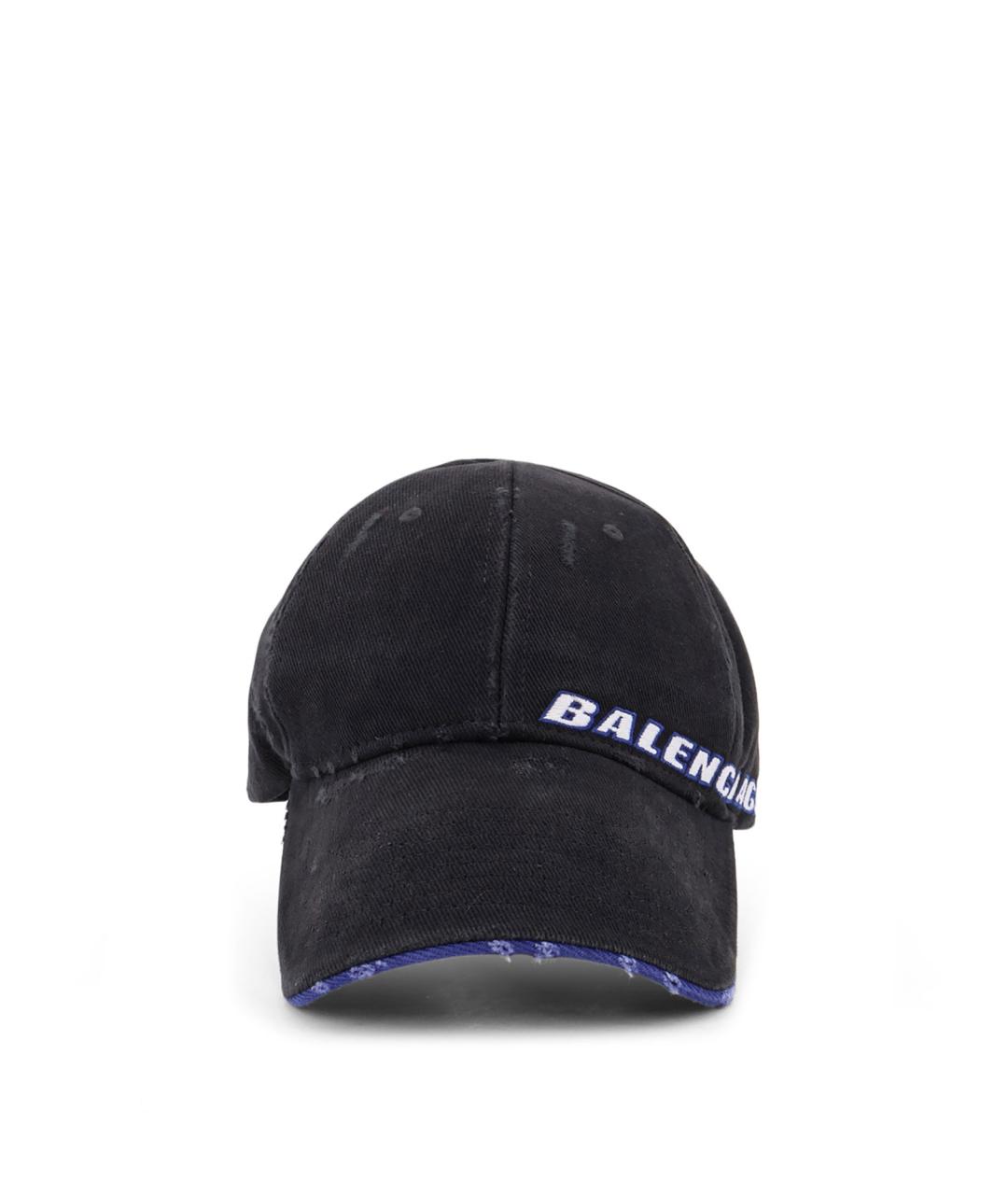 BALENCIAGA Черная хлопковая кепка/бейсболка, фото 1