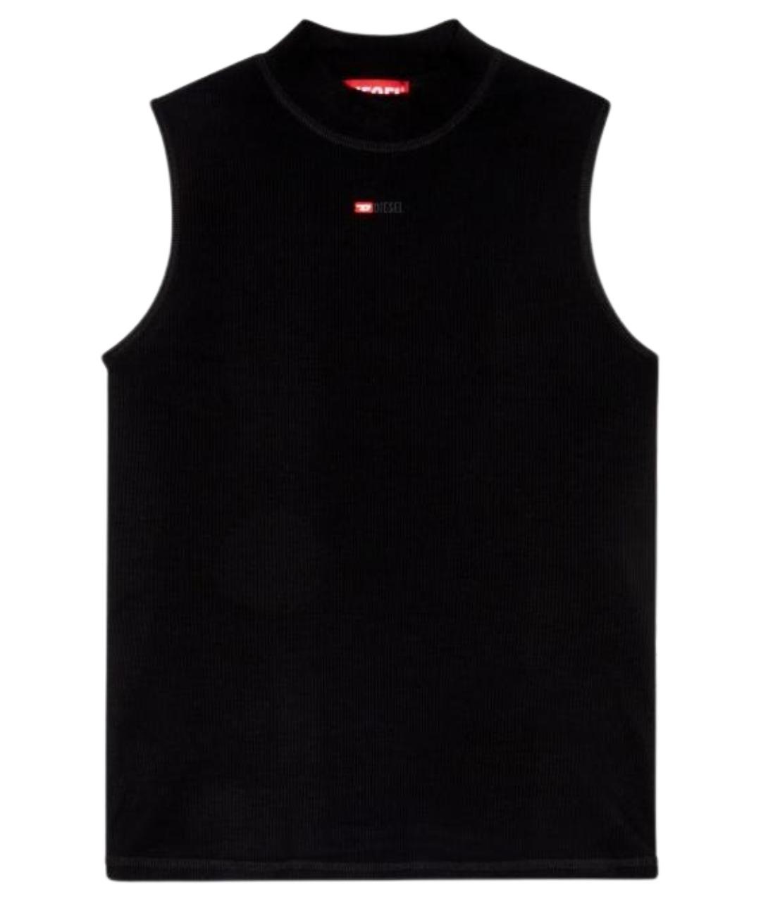 DIESEL Черная хлопковая майка, фото 1
