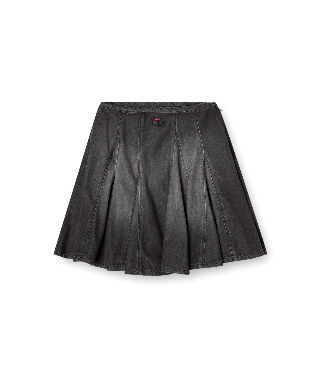 DIESEL Черная юбка миди, фото 1