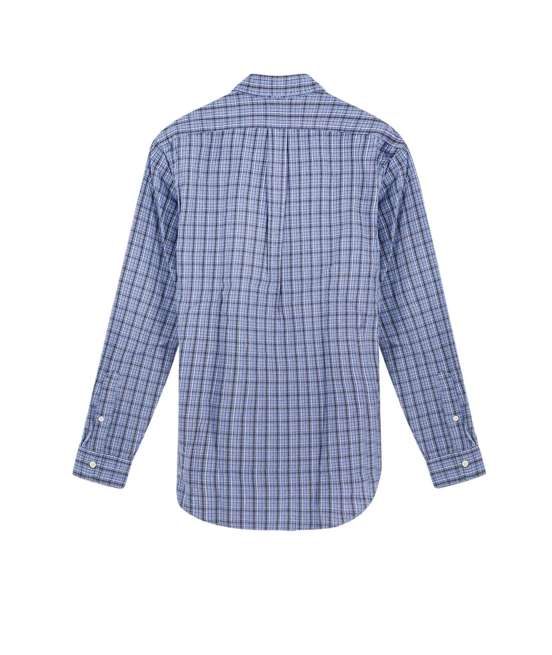 POLO RALPH LAUREN Синяя хлопковая кэжуал рубашка, фото 2