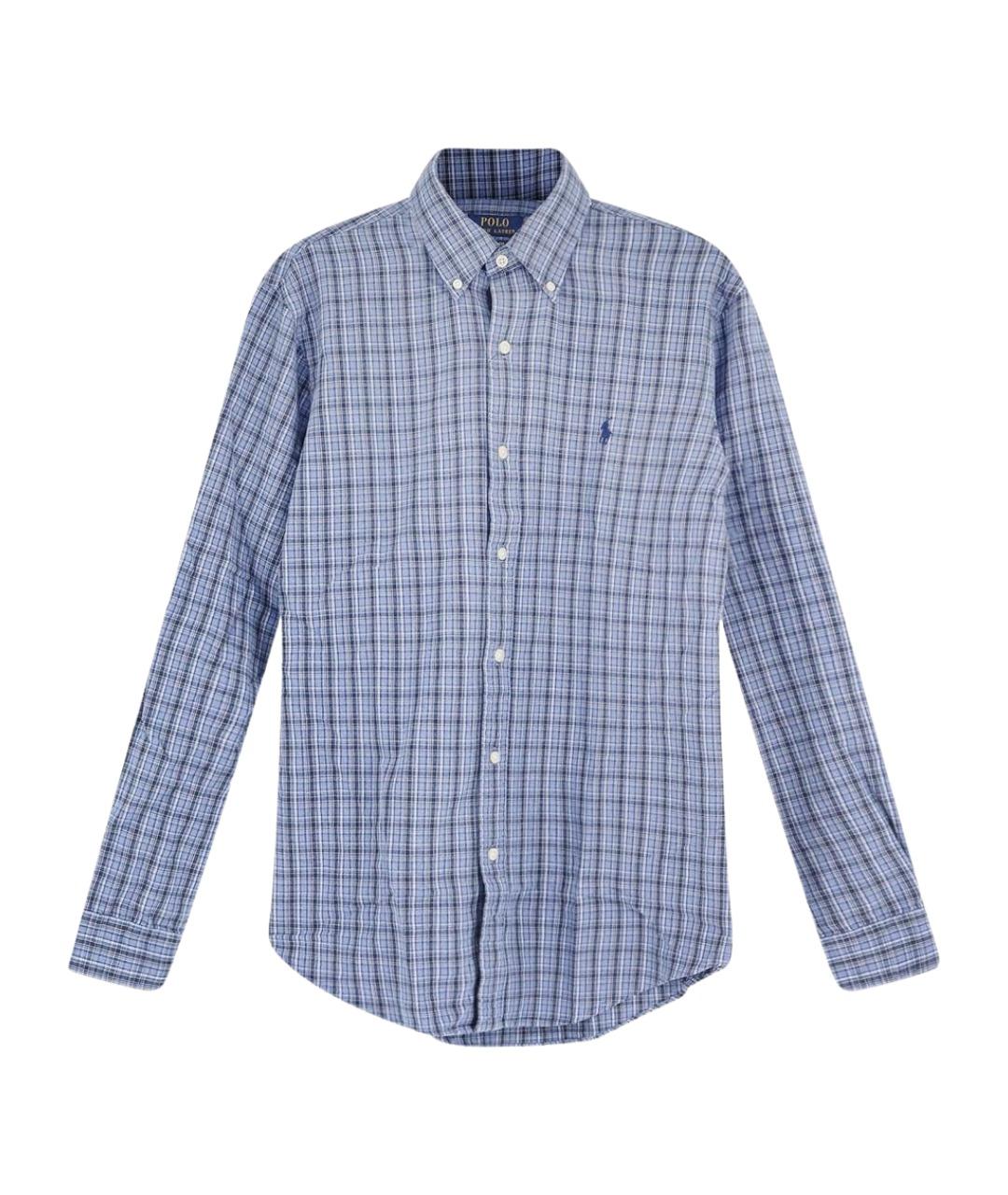 POLO RALPH LAUREN Синяя хлопковая кэжуал рубашка, фото 1