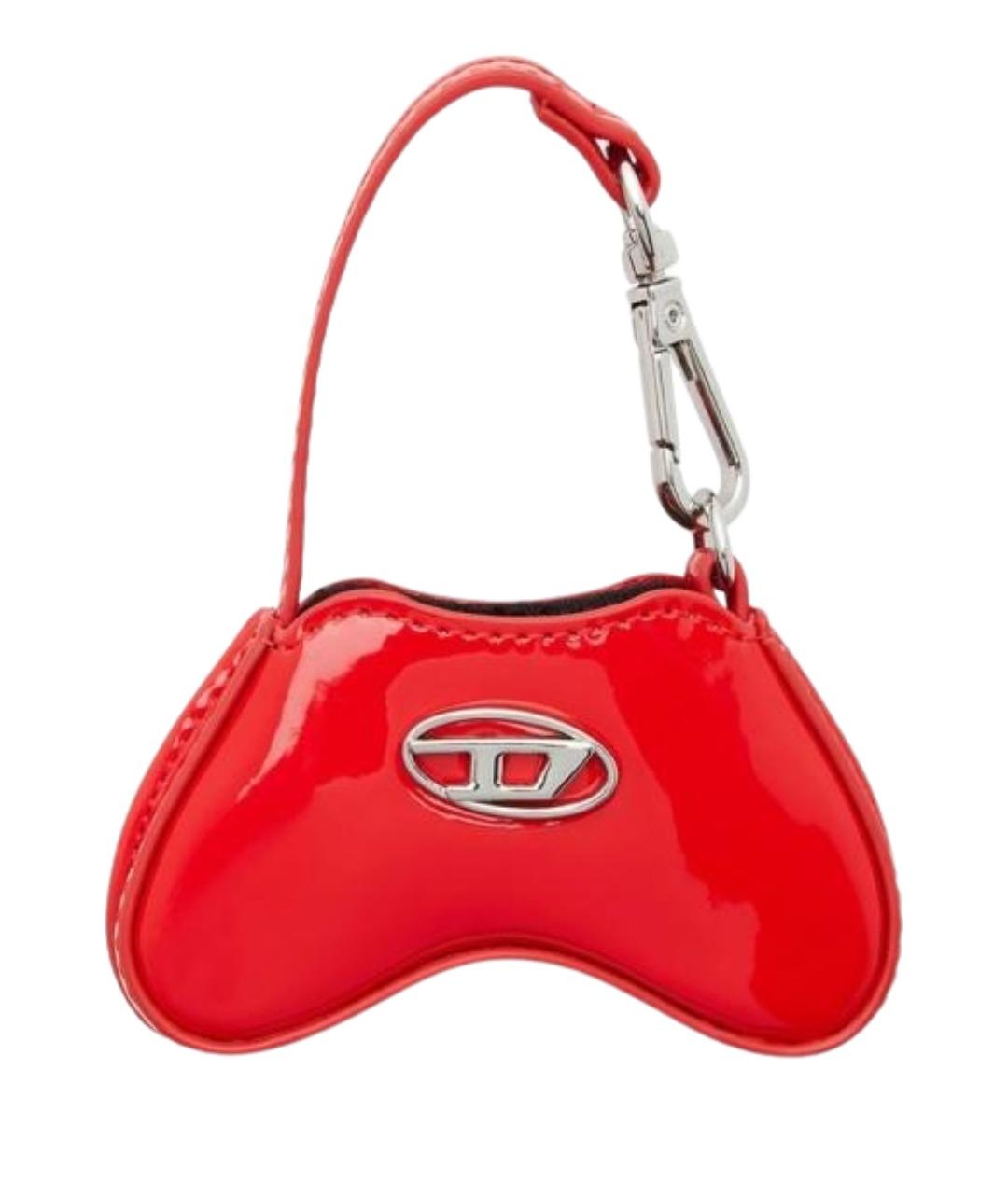 DIESEL Красный брелок, фото 1