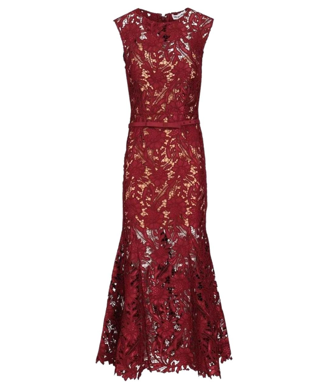 SELF-PORTRAIT Красное полиэстеровое вечернее платье, фото 1