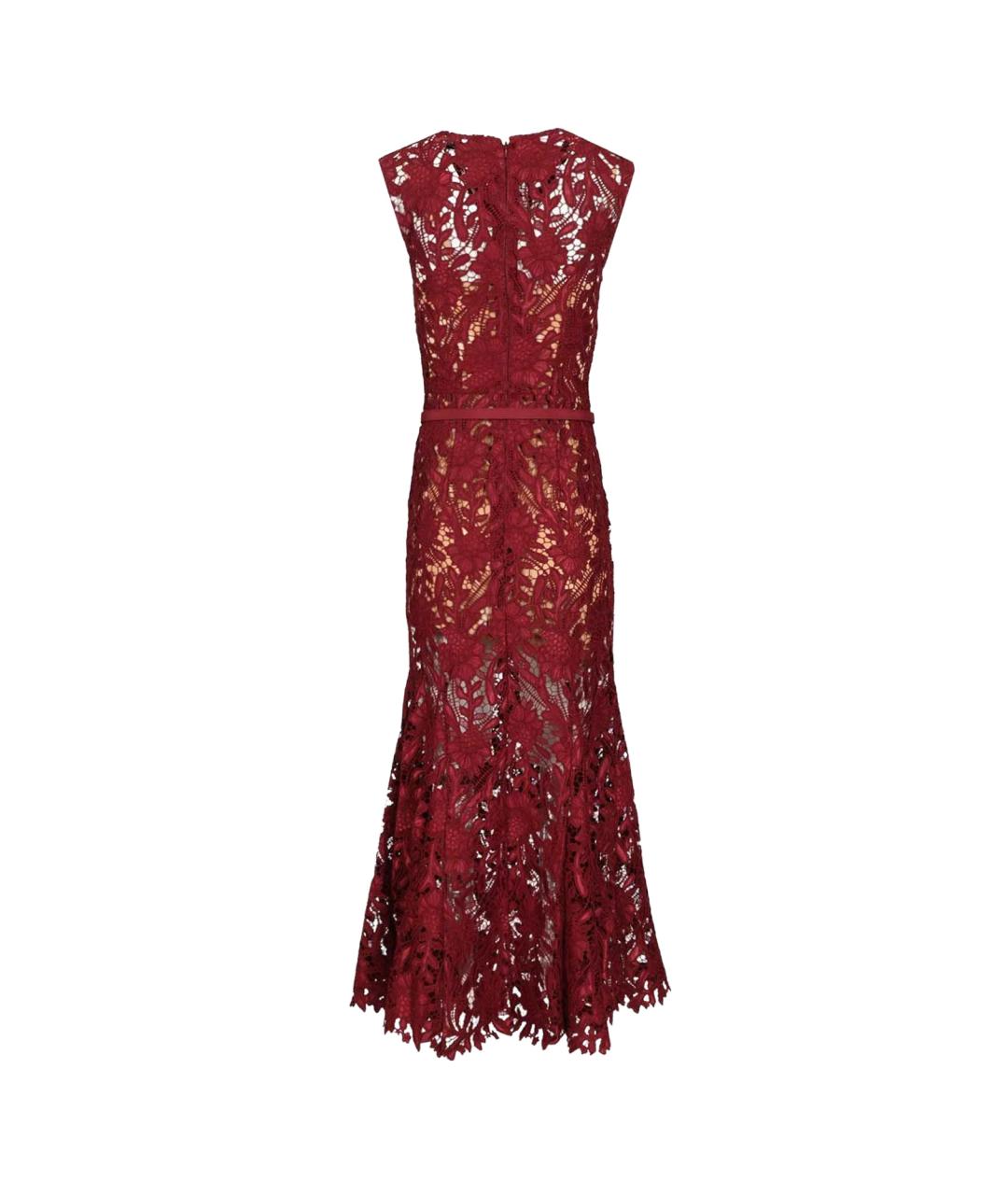 SELF-PORTRAIT Красное полиэстеровое вечернее платье, фото 2
