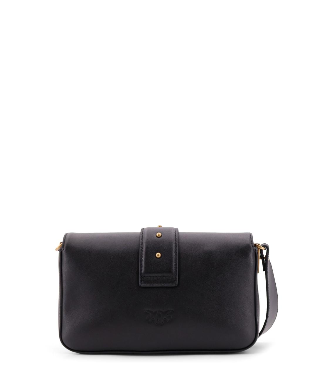 PINKO Черная кожаная сумка через плечо, фото 2