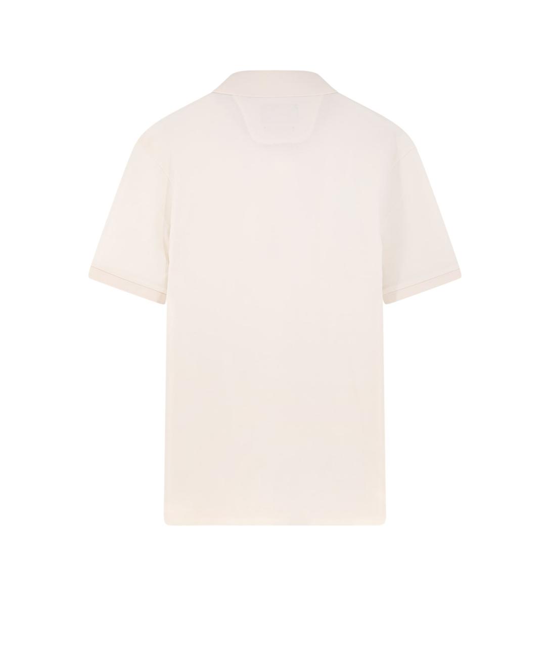 HUGO BOSS Бежевое хлопковое поло с коротким рукавом, фото 2