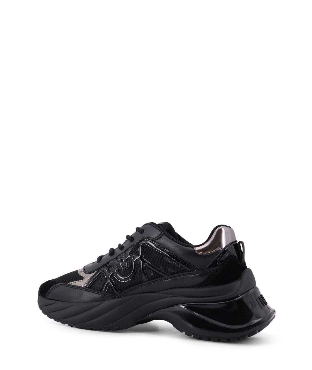 PINKO Черные кожаные кроссовки, фото 3