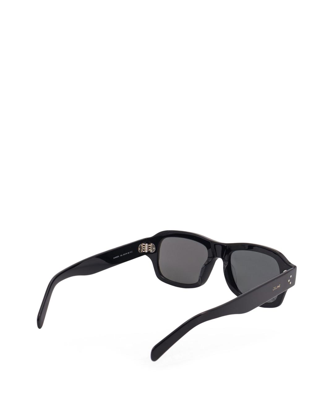 CELINE Черные пластиковые солнцезащитные очки, фото 3