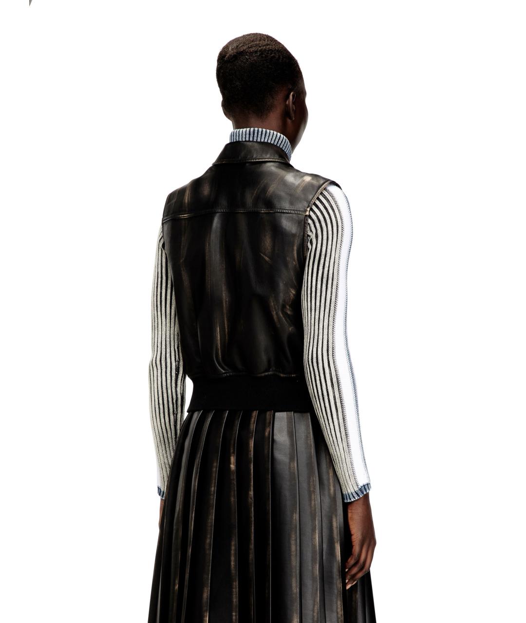 DIESEL Черный полиэстеровый жилет, фото 3