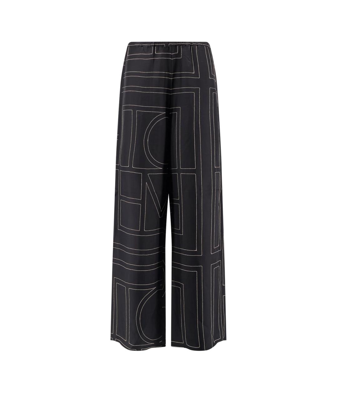 TOTEME Черные прямые брюки, фото 1