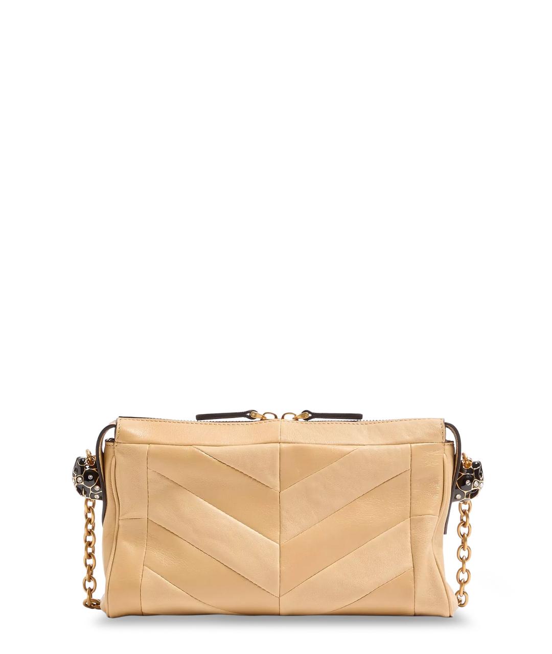 VALENTINO Золотая кожаная сумка через плечо, фото 2