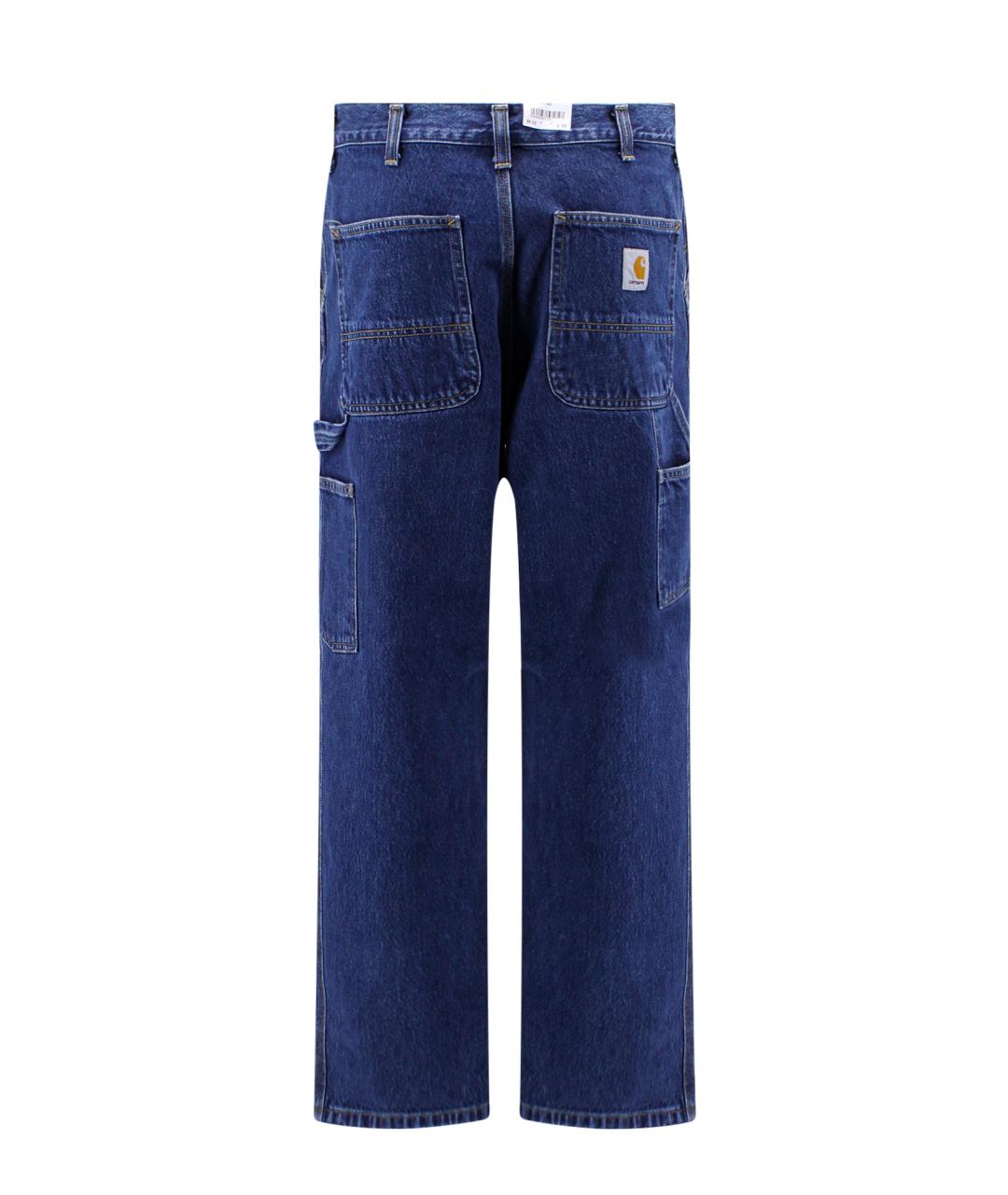 CARHARTT WIP Синие хлопковые прямые джинсы, фото 2