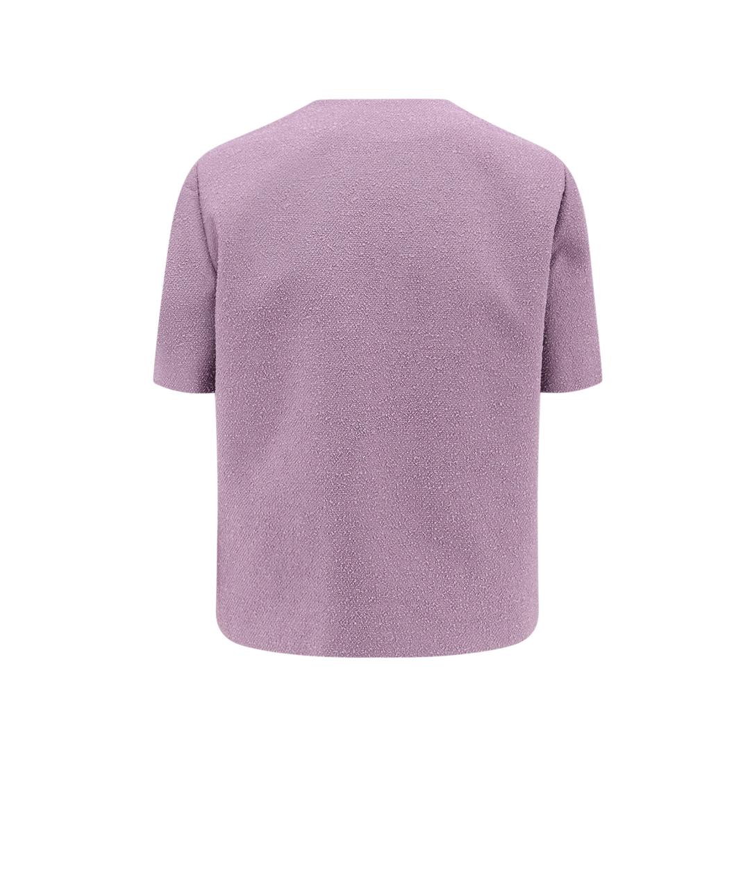 CHRISTIAN DIOR Фиолетовый шерстяной жакет/пиджак, фото 2