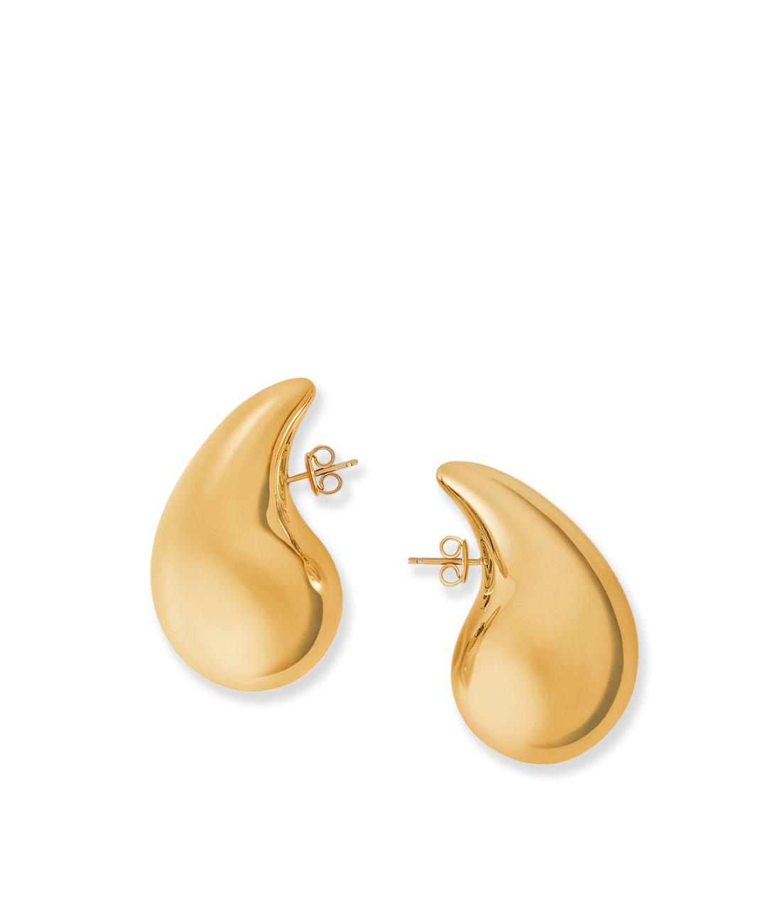 BOTTEGA VENETA Золотые серебряные серьги, фото 2