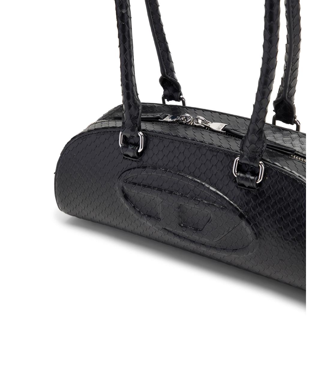 DIESEL Черная кожаная сумка тоут, фото 4