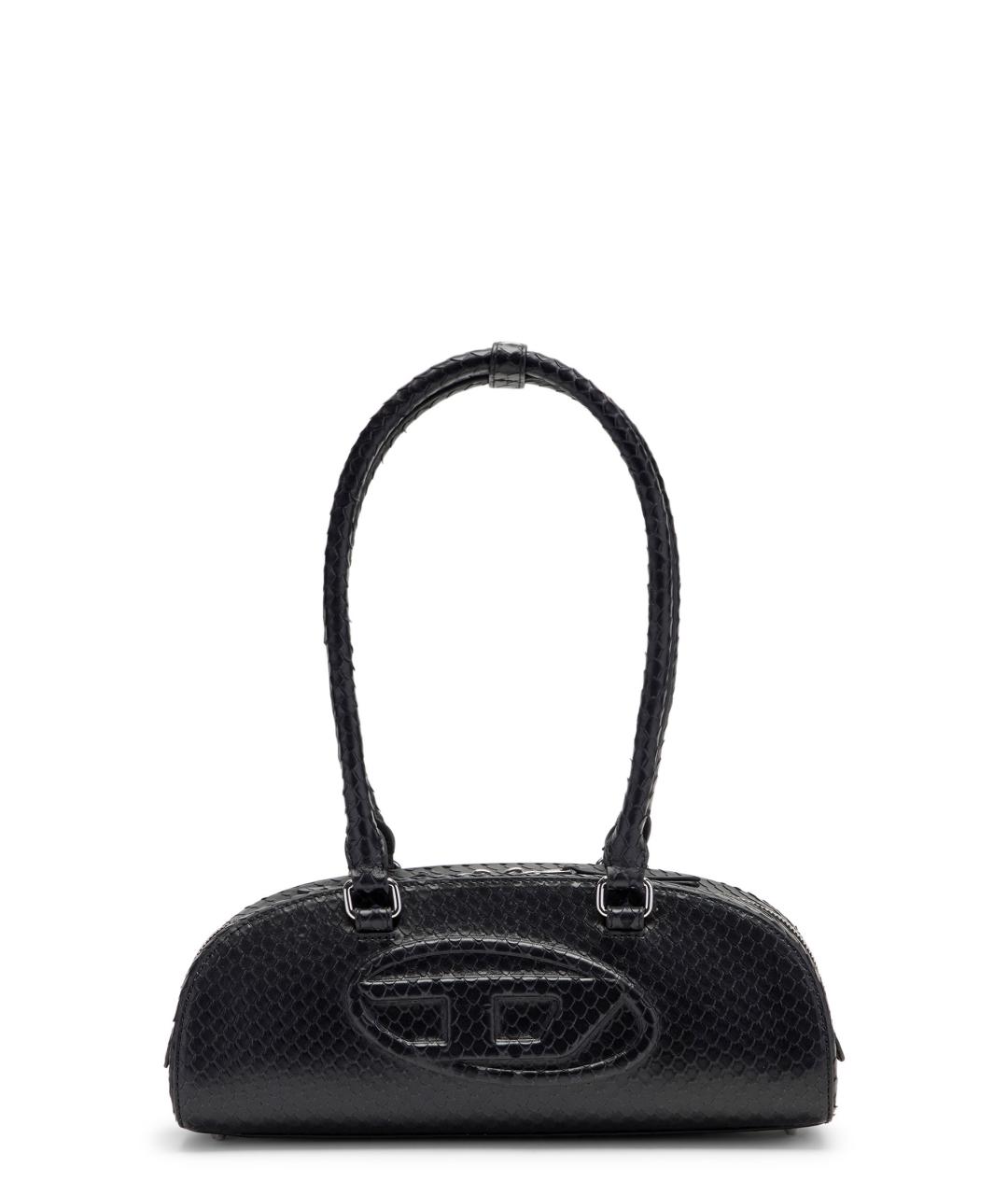 DIESEL Черная кожаная сумка тоут, фото 1