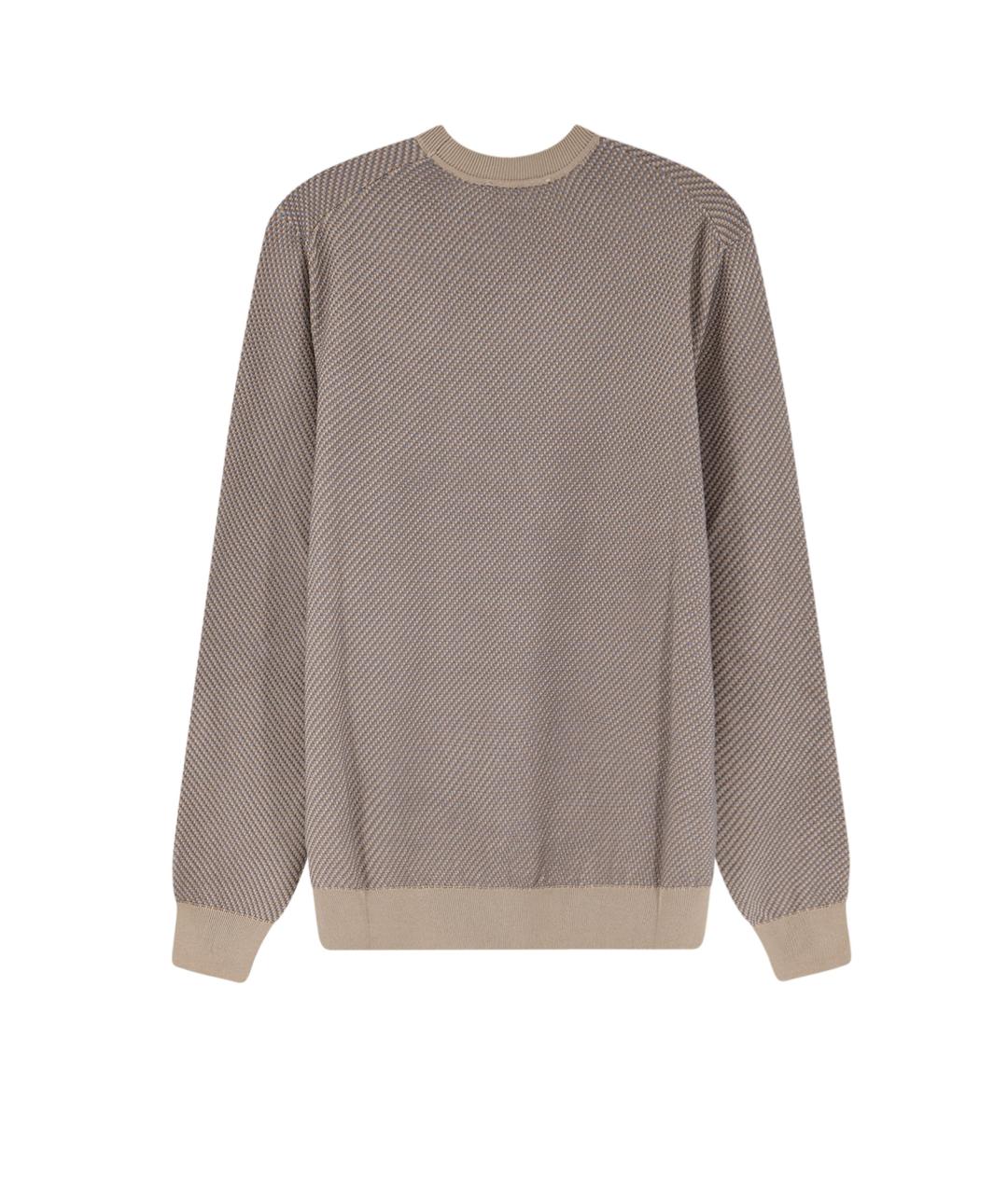 HUGO BOSS Серый шелковый джемпер / свитер, фото 2