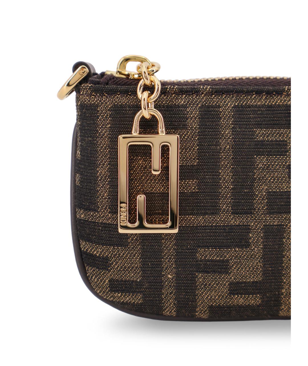 FENDI Коричневый кошелек, фото 3