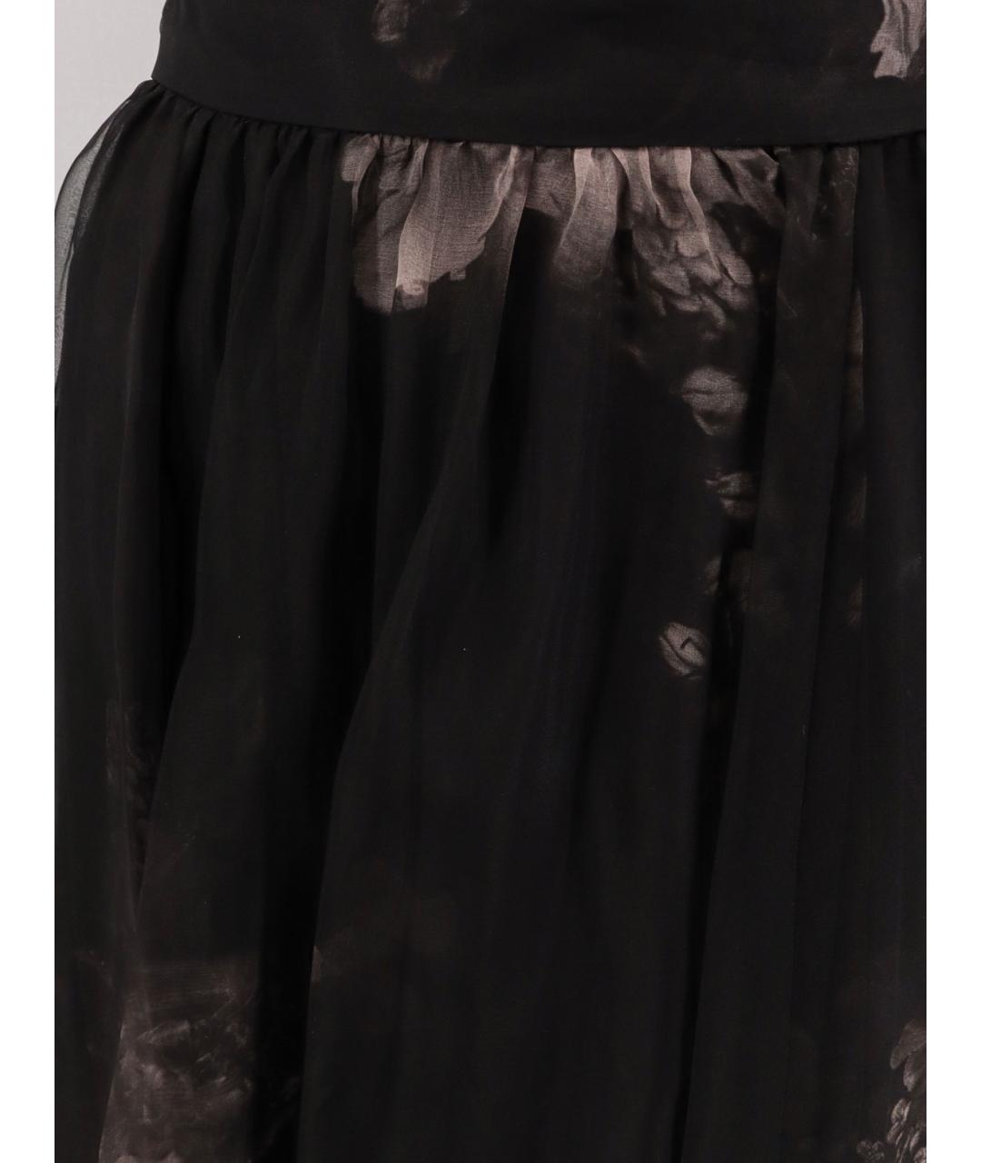 ZIMMERMANN Черная шелковая юбка макси, фото 3