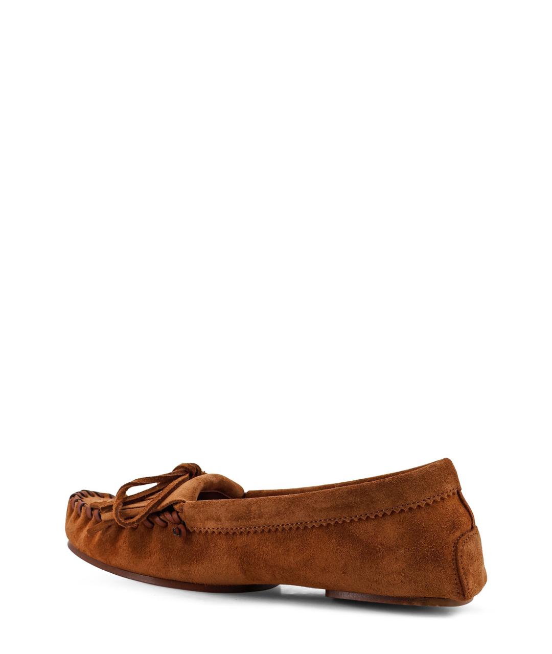 PARIS TEXAS Коричневые замшевые лоферы, фото 3