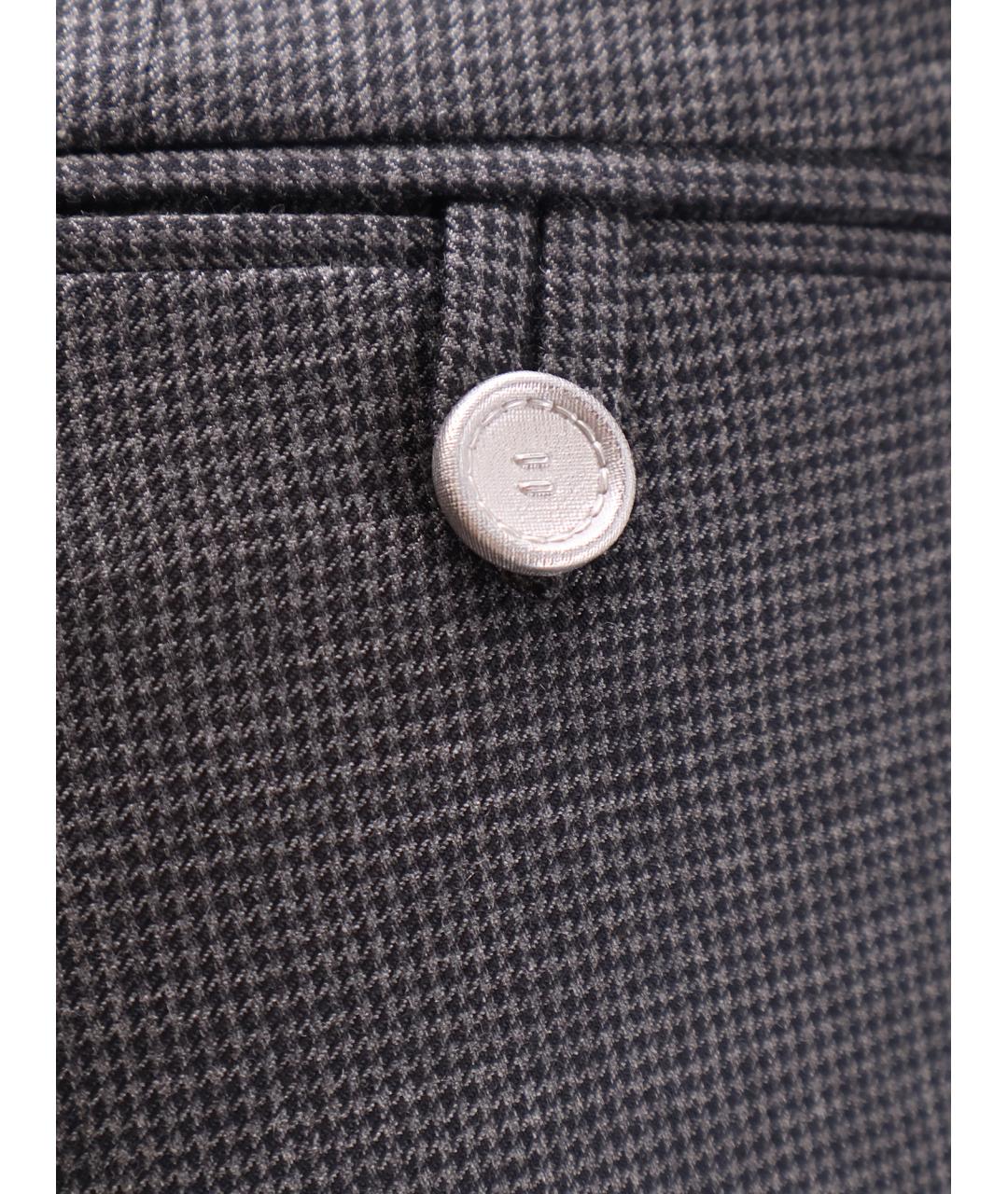 CHRISTIAN DIOR Серые кашемировые классические брюки, фото 3